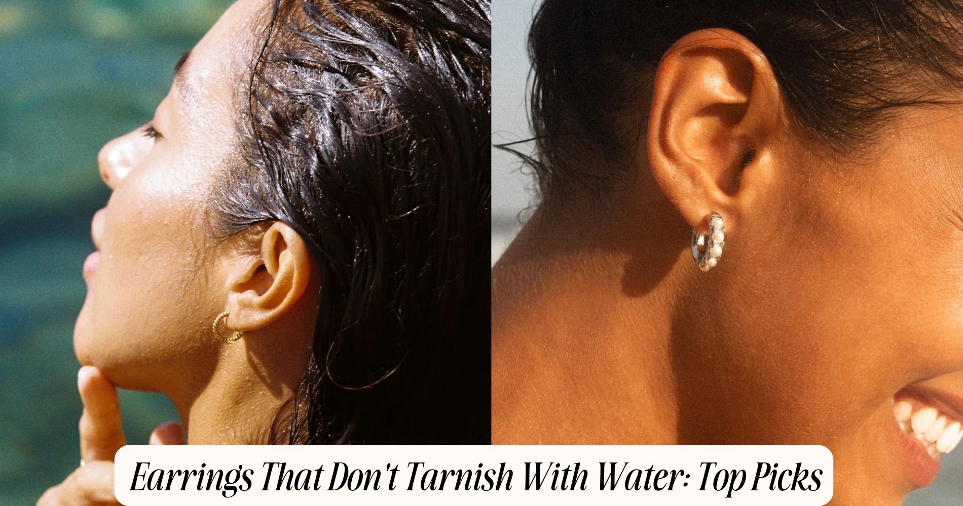 earrings that don't tarnish with water