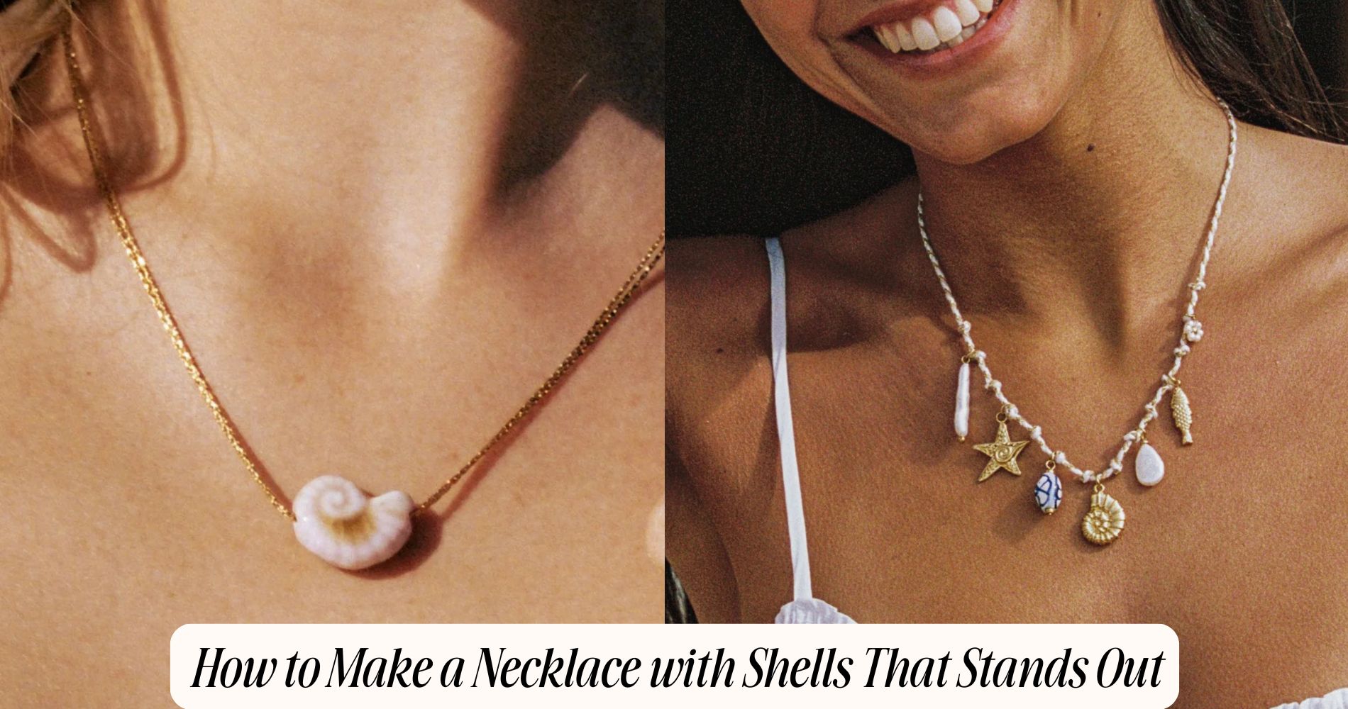 how to make a necklace with shells