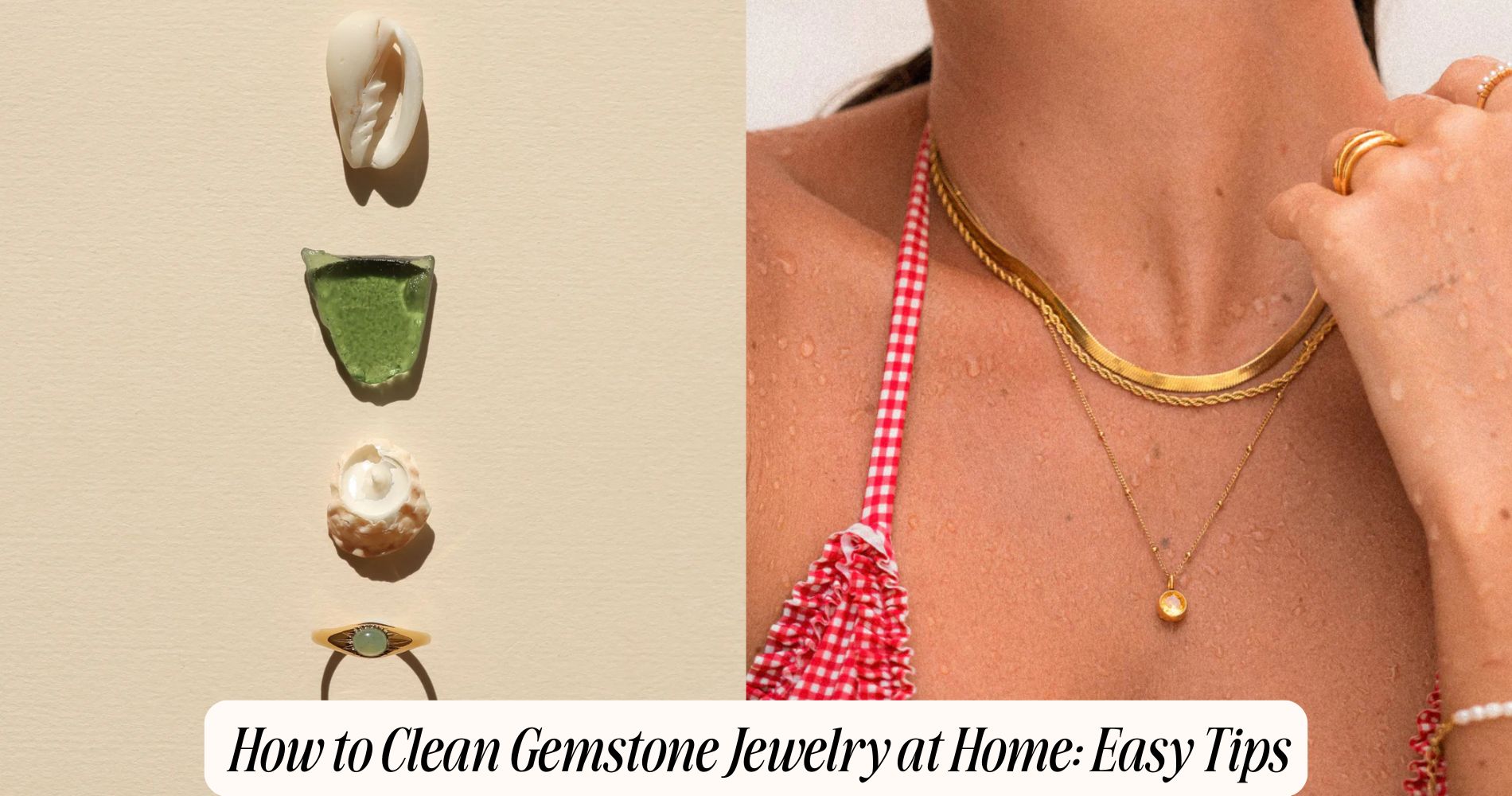 how to clean gemstone jewelry at home