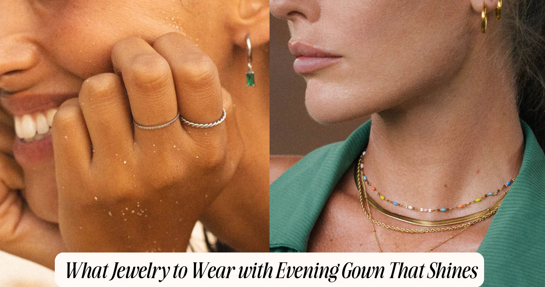 what jewelry to wear with evening gown