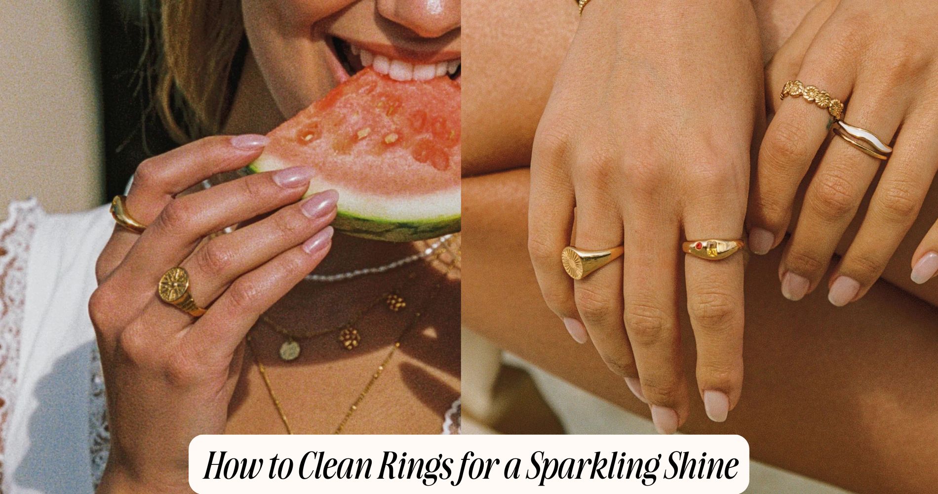 how to clean rings