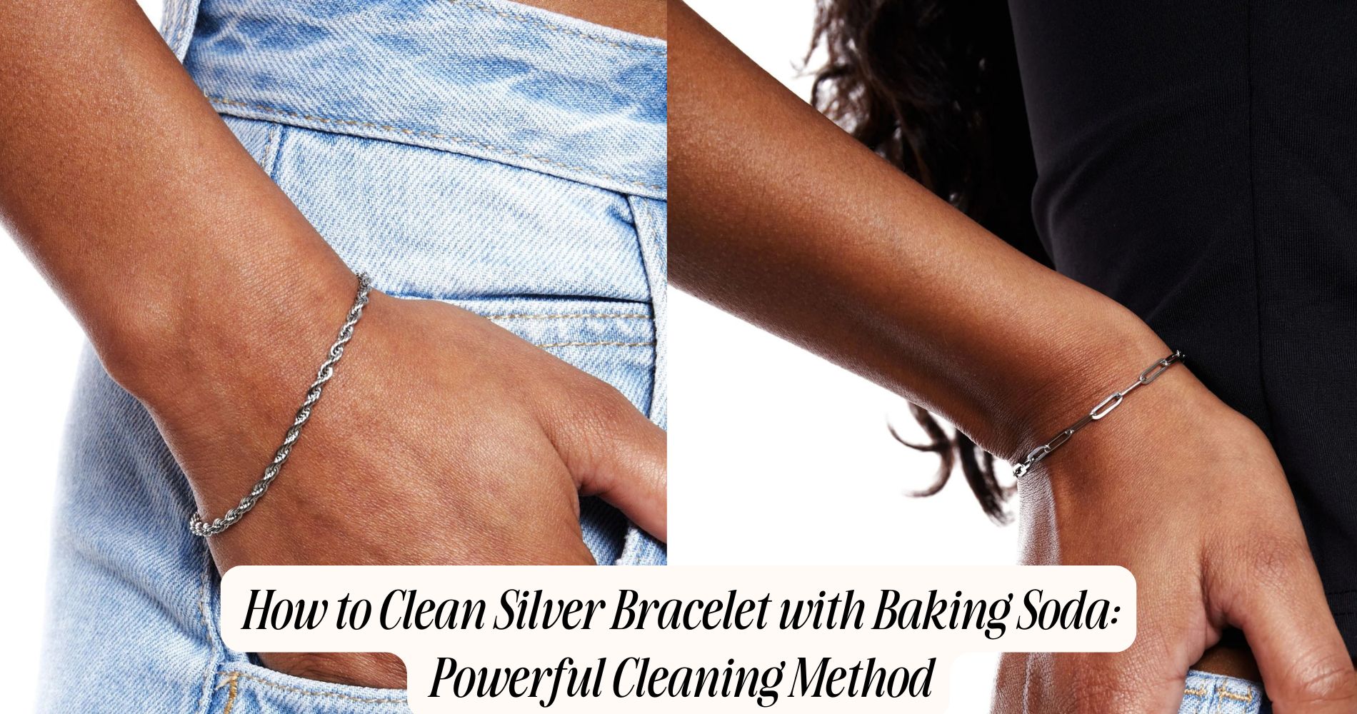 how to clean silver bracelet with baking soda