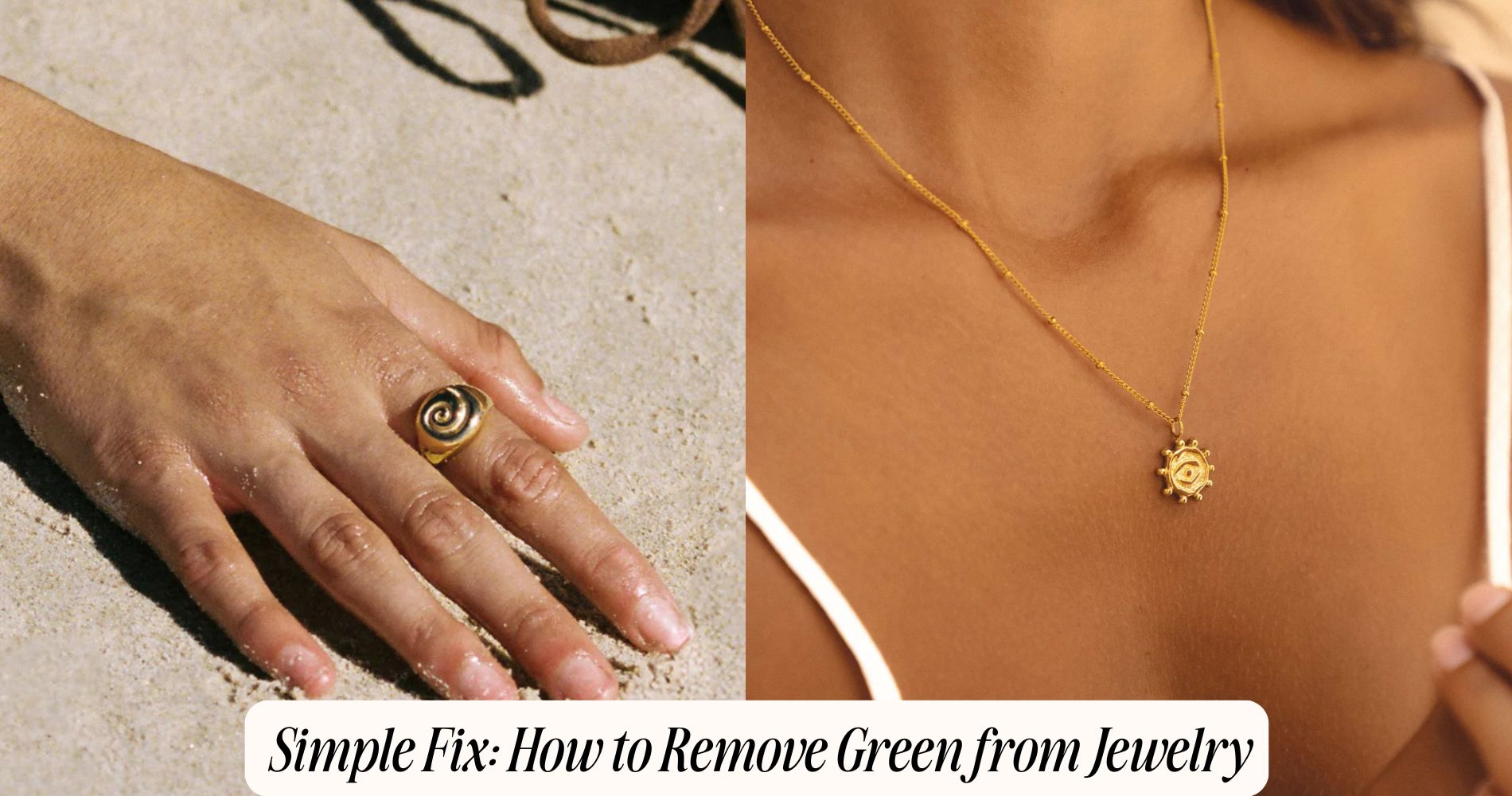 how to remove green from jewelry