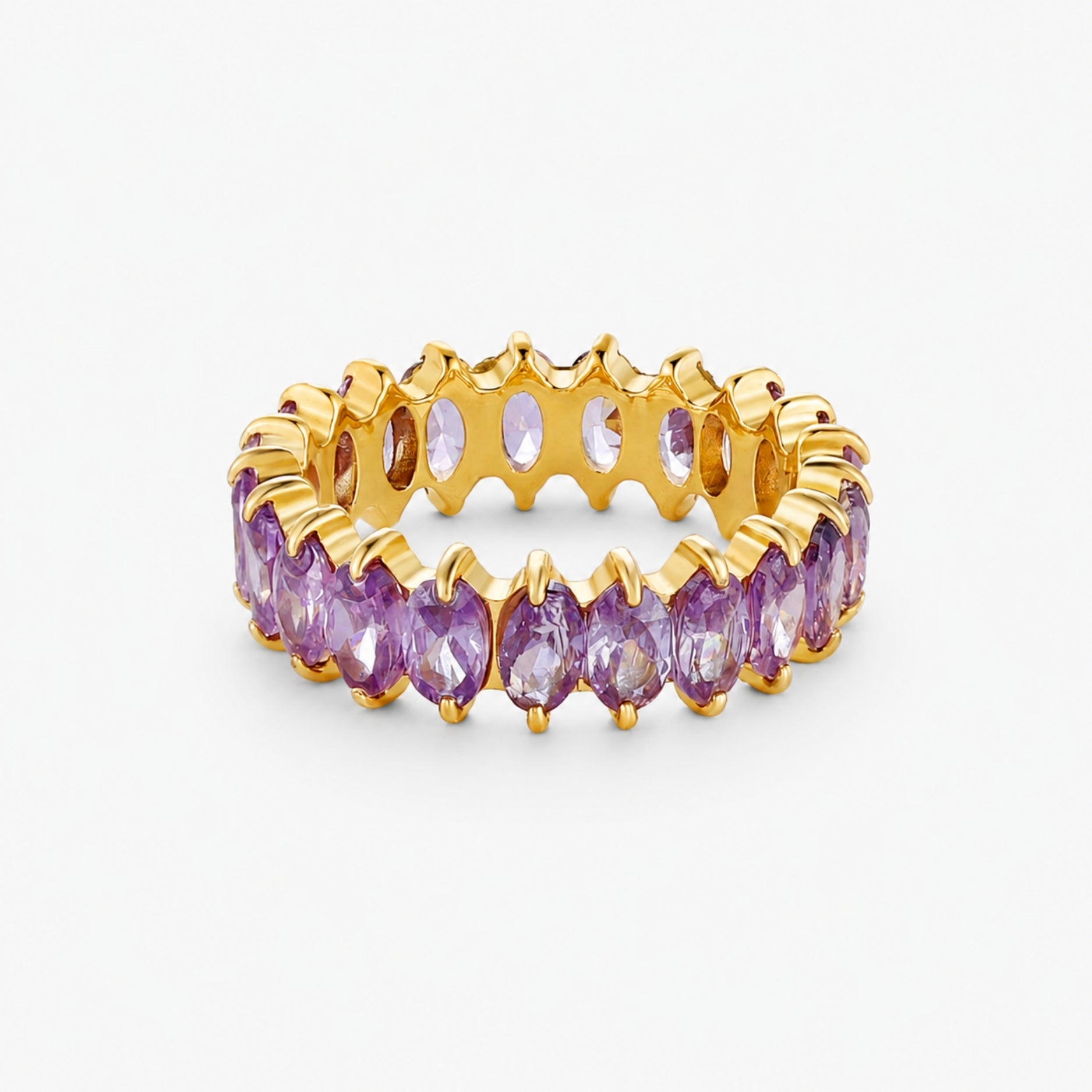 Birthstone Ring February Amethyst