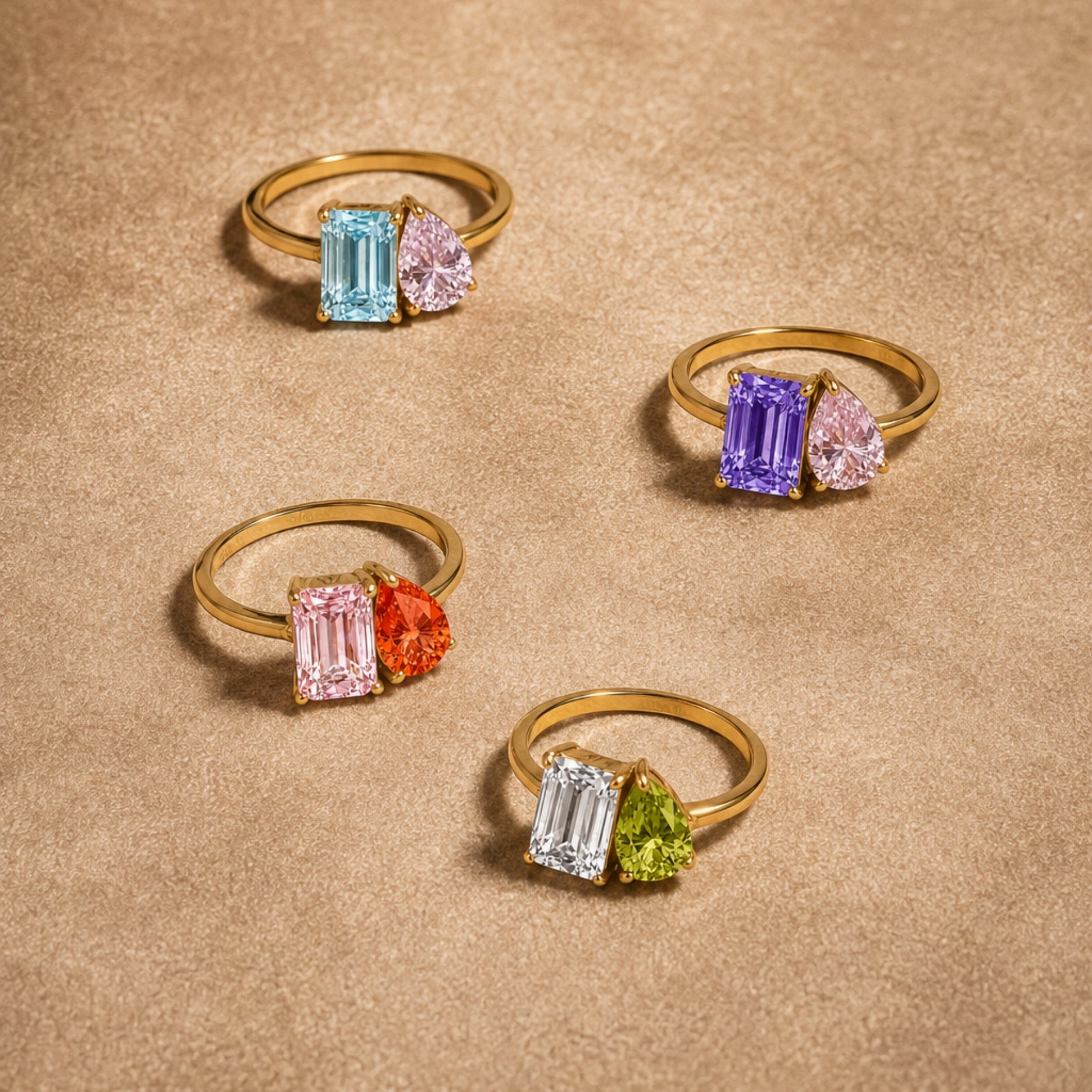 Custom Two Stone Ring