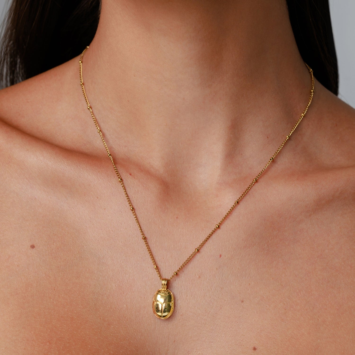 Front Scarab Necklace