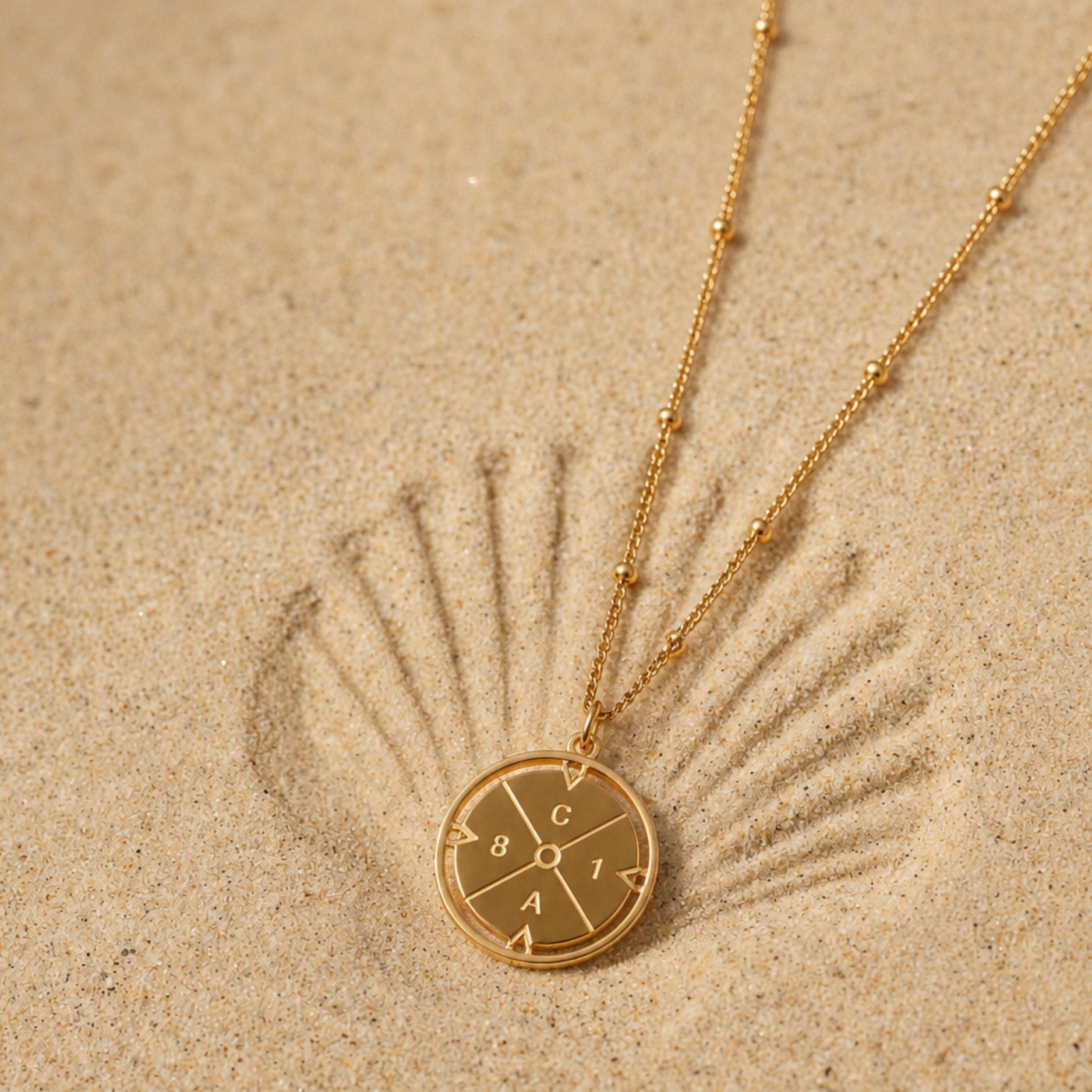 Gold Direction Necklace