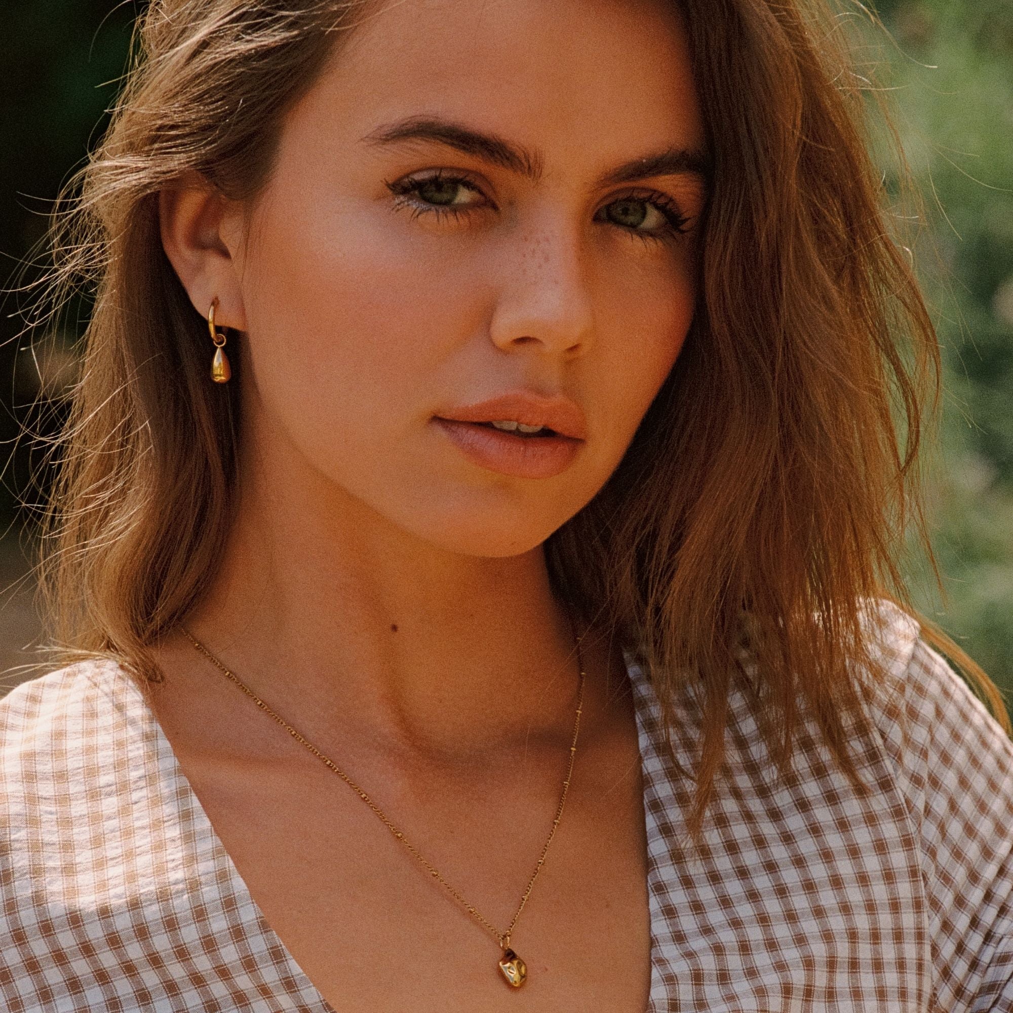 Gold Drop Earrings