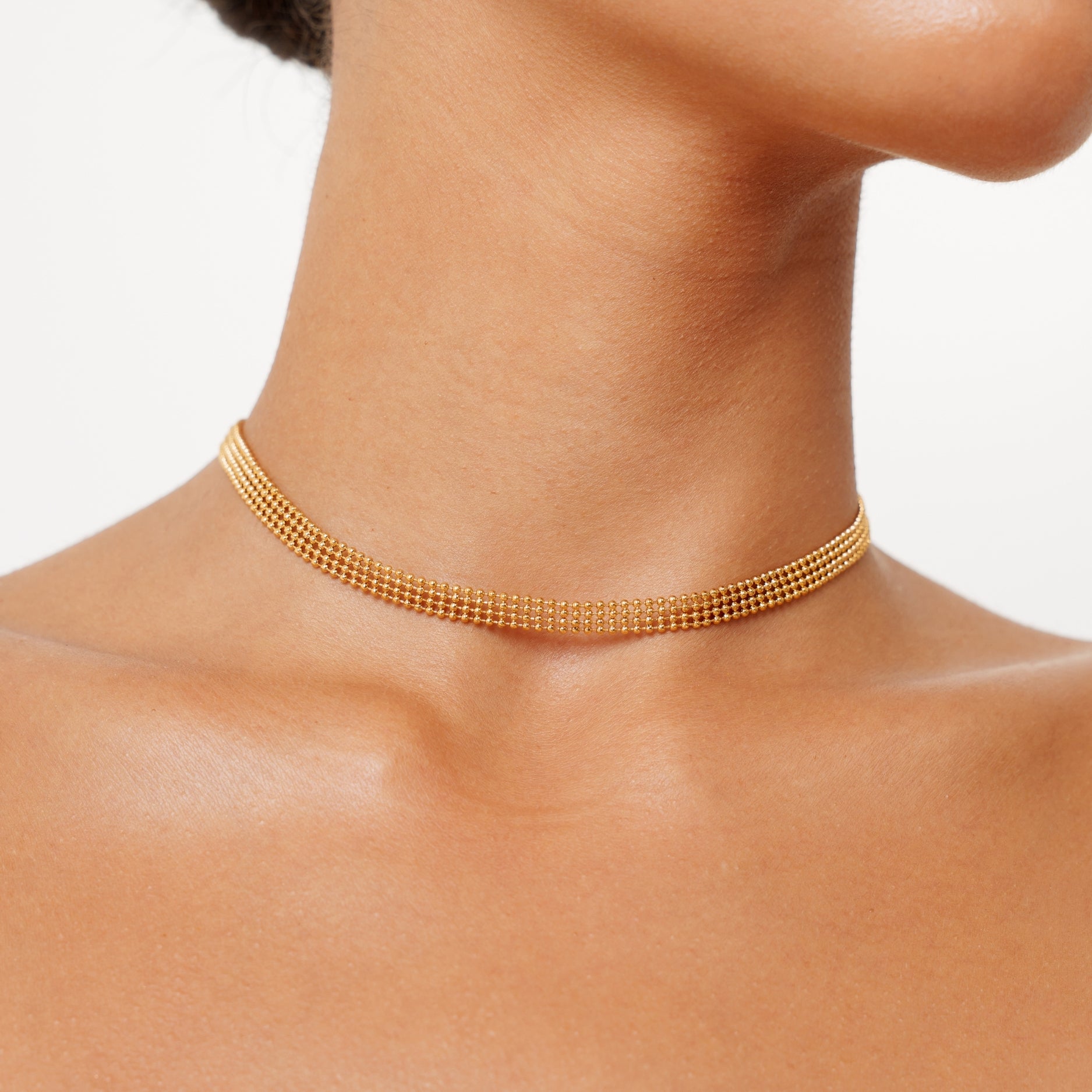 Gold Mesh Choker
