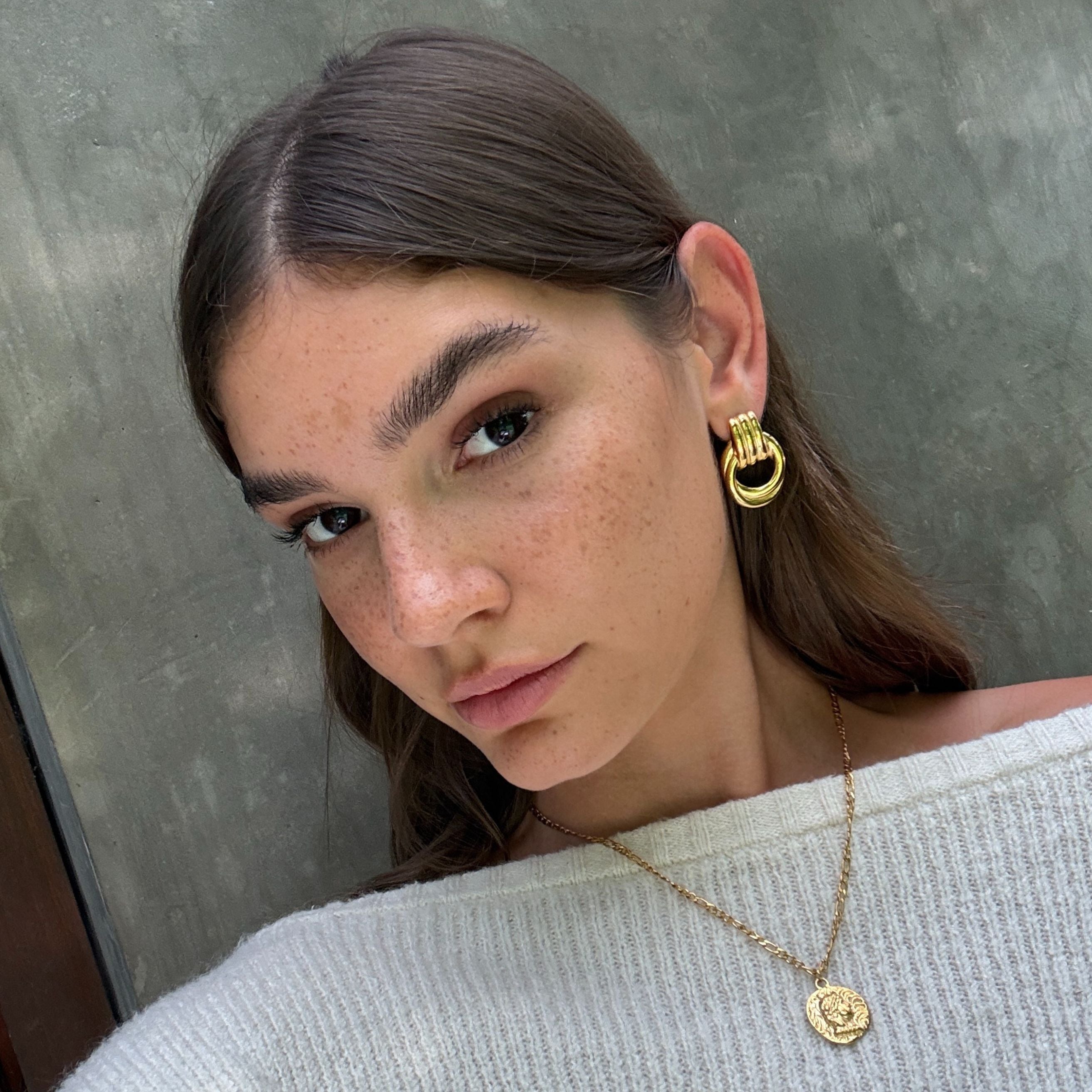 Gold Roman Coin Pendant