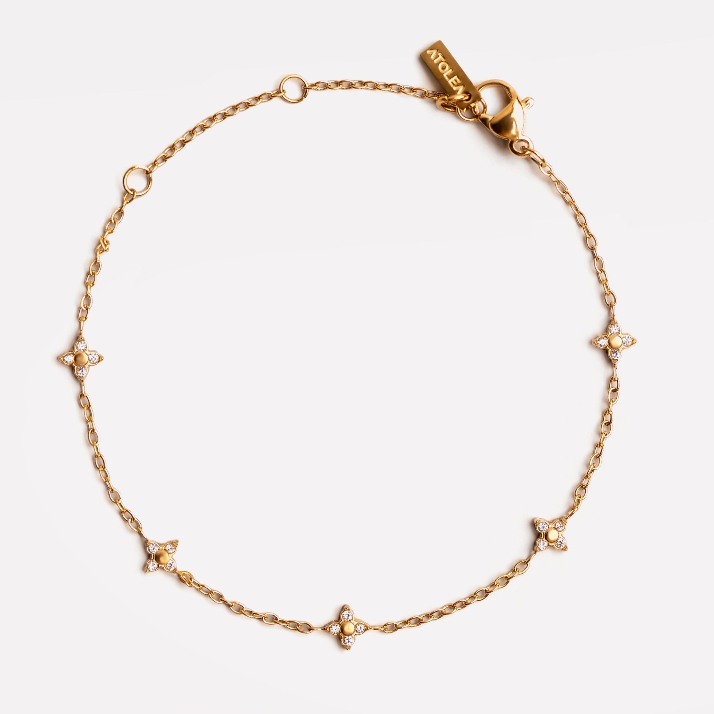Gold Zircon Bracelet