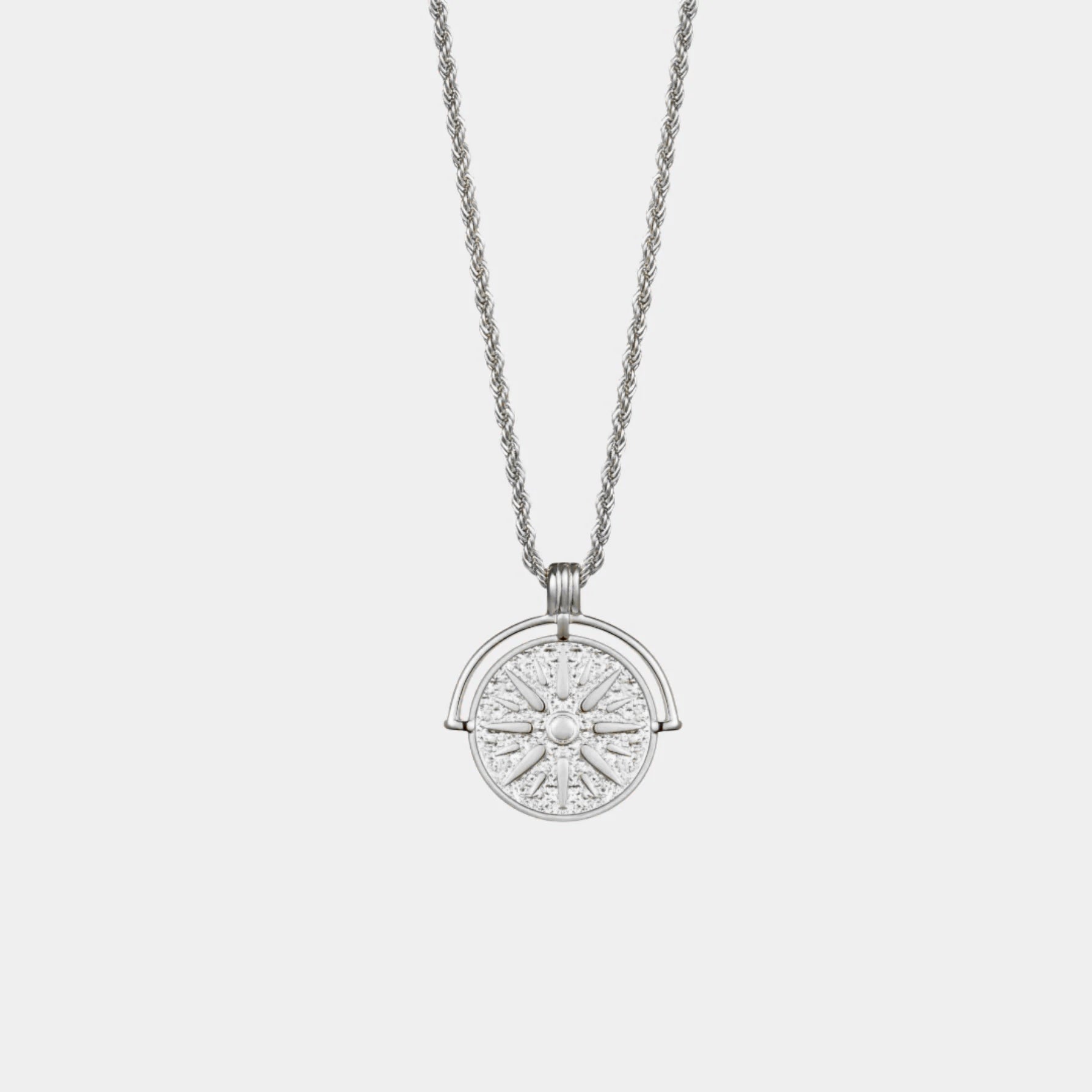 Silver Sun Necklace