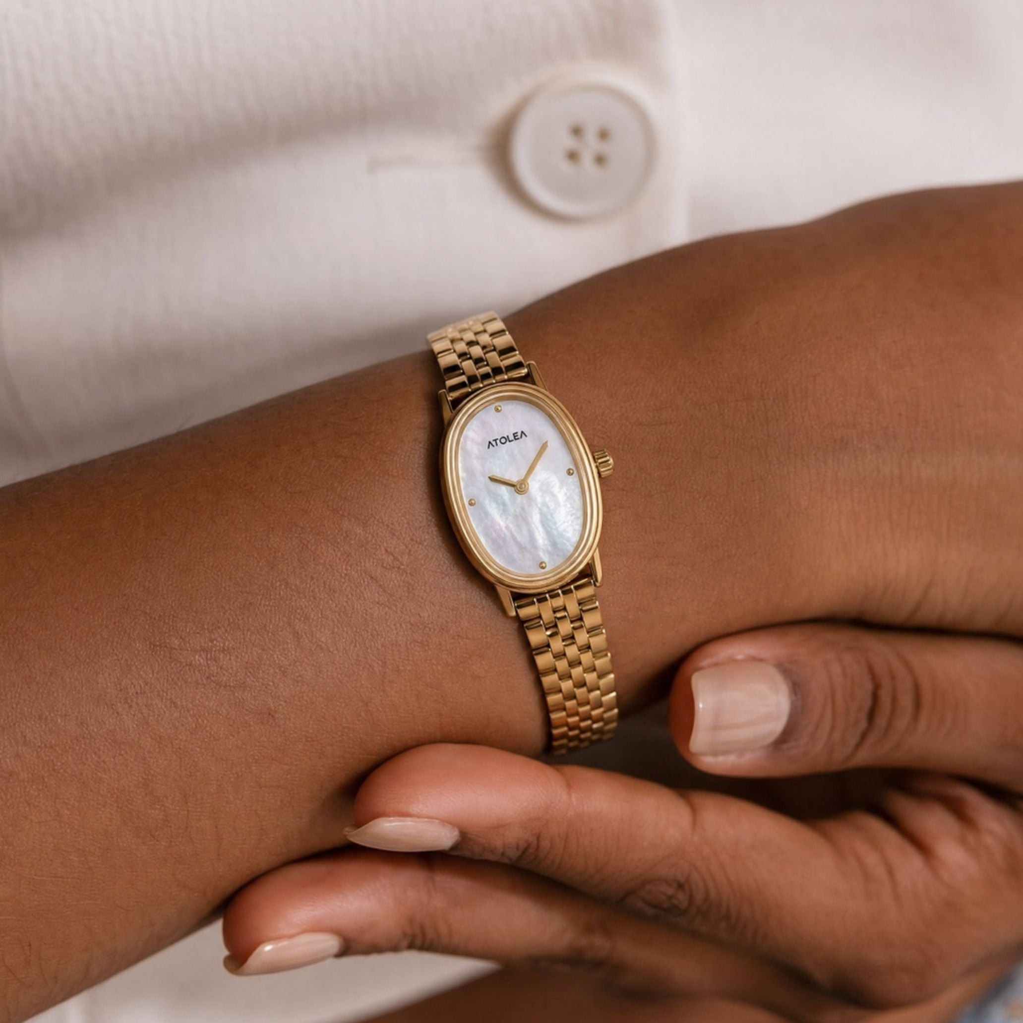 Watch with Mother Of Pearl Dial for Women