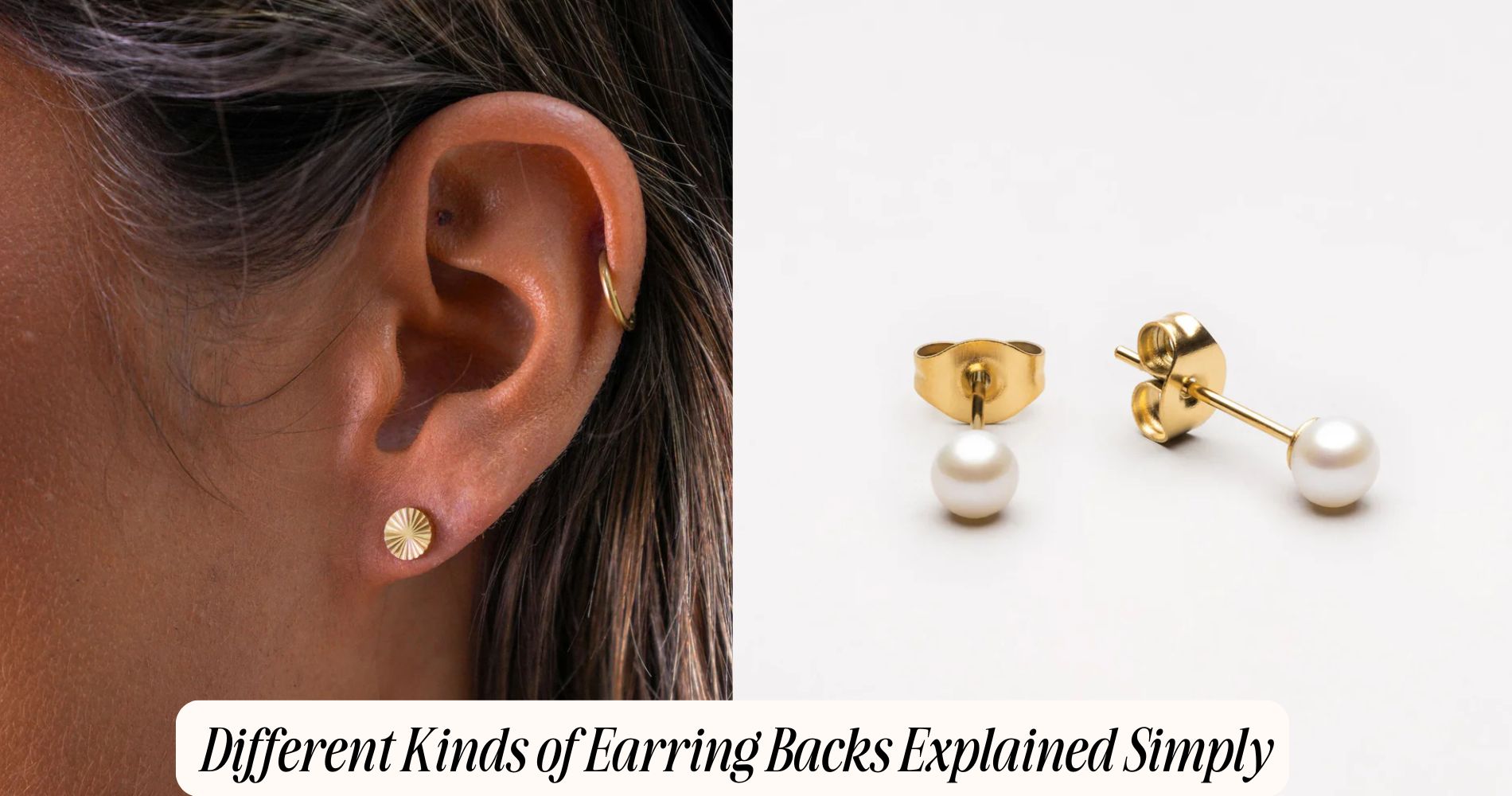 different kinds of earring backs