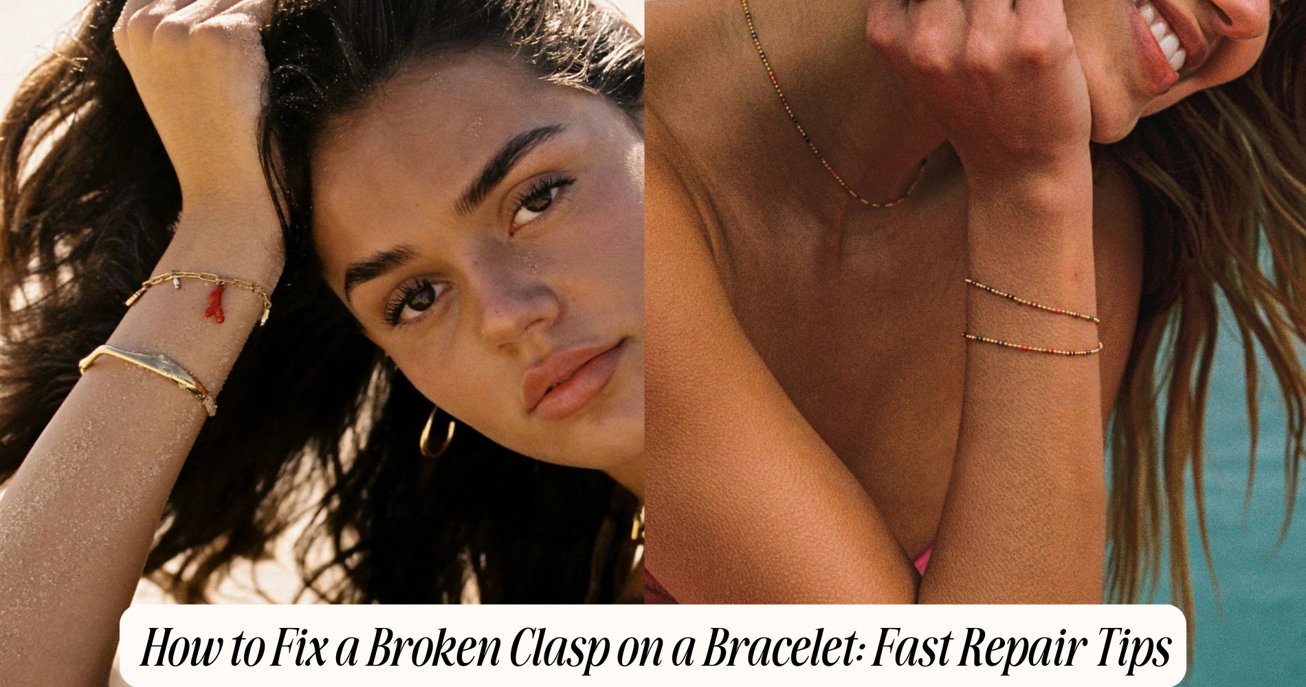 how to fix a broken clasp on a bracelet​