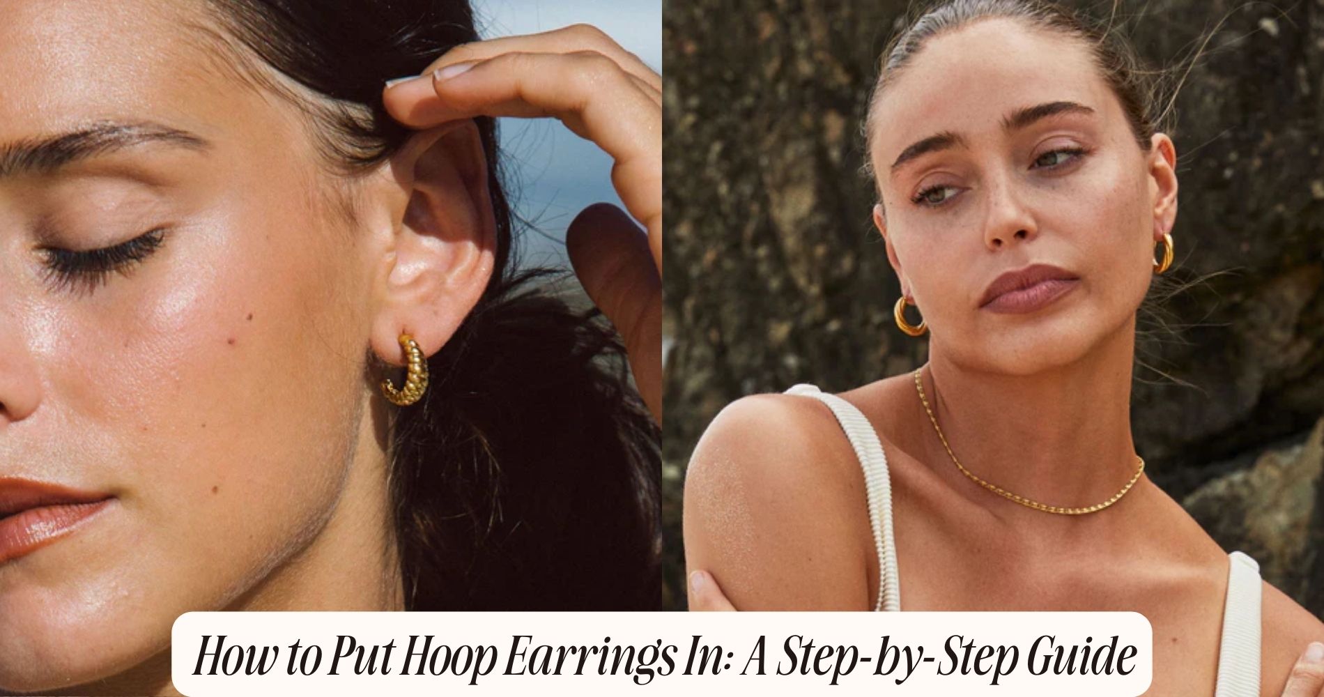 how to put hoop earrings in