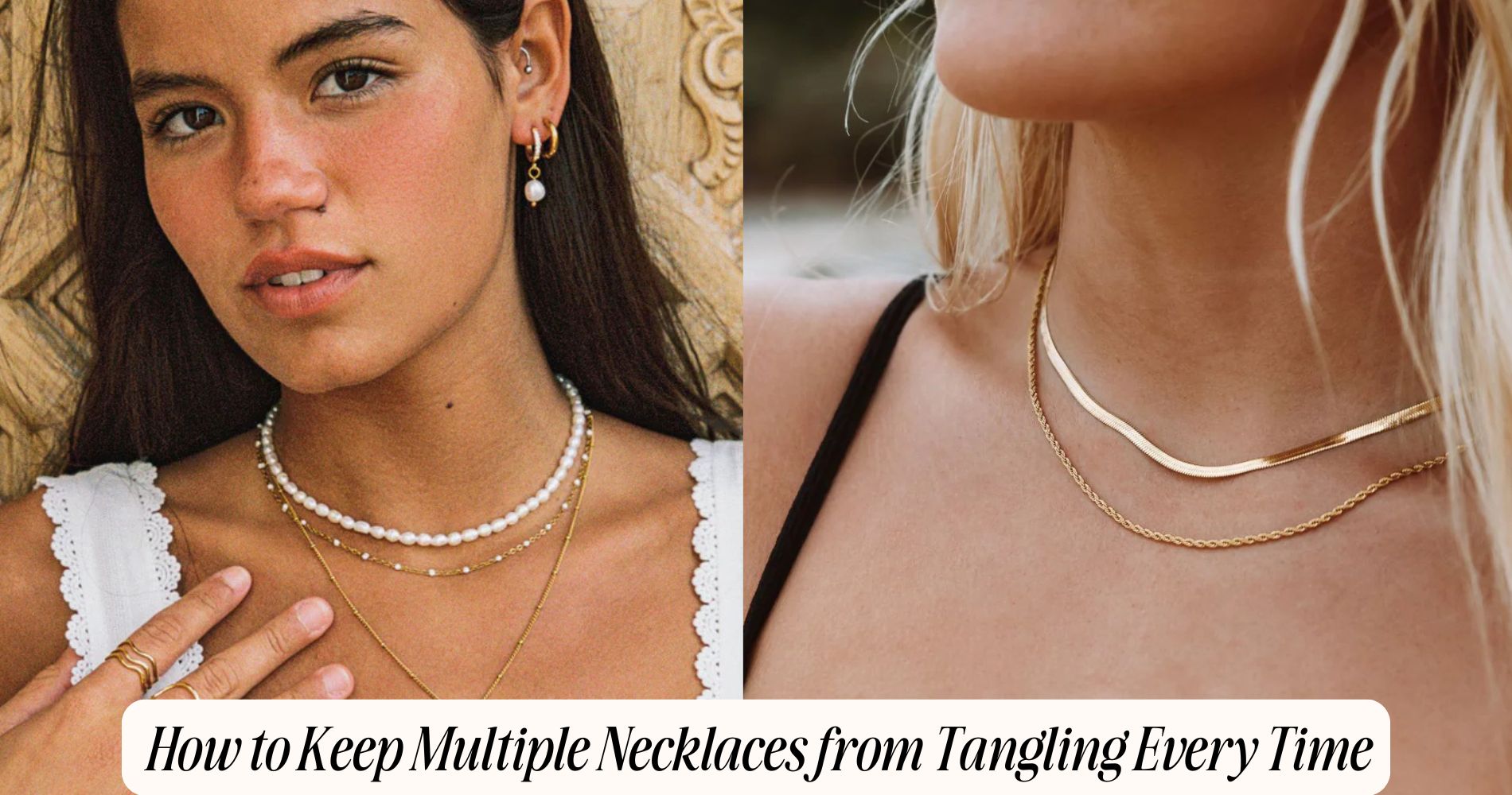 how to keep multiple necklaces from tangling​