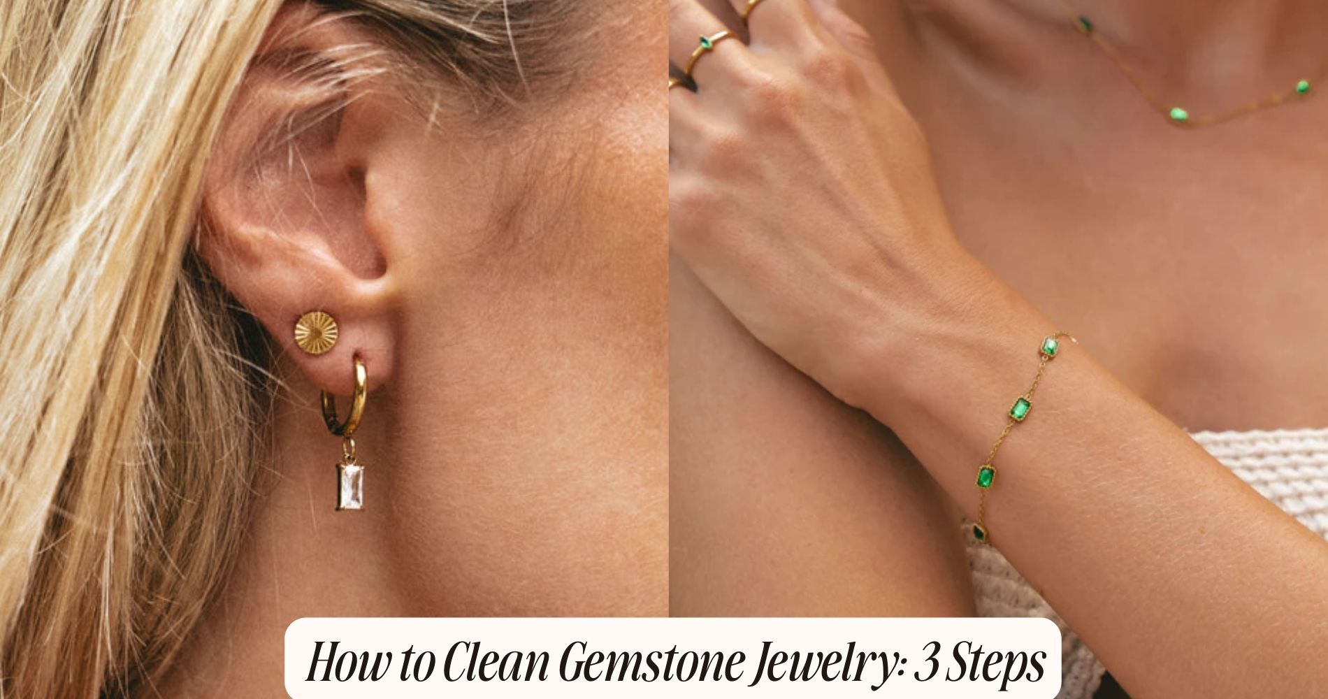 how to clean gemstone jewelry