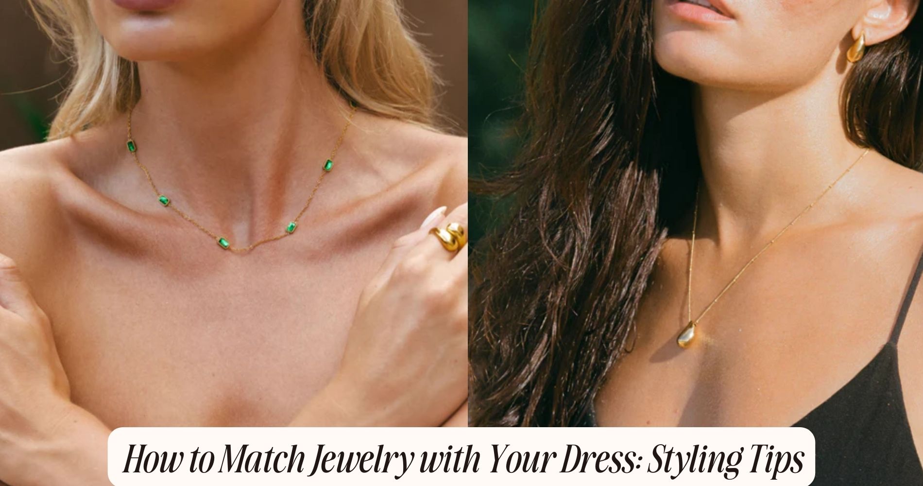 how to match jewelry with dress