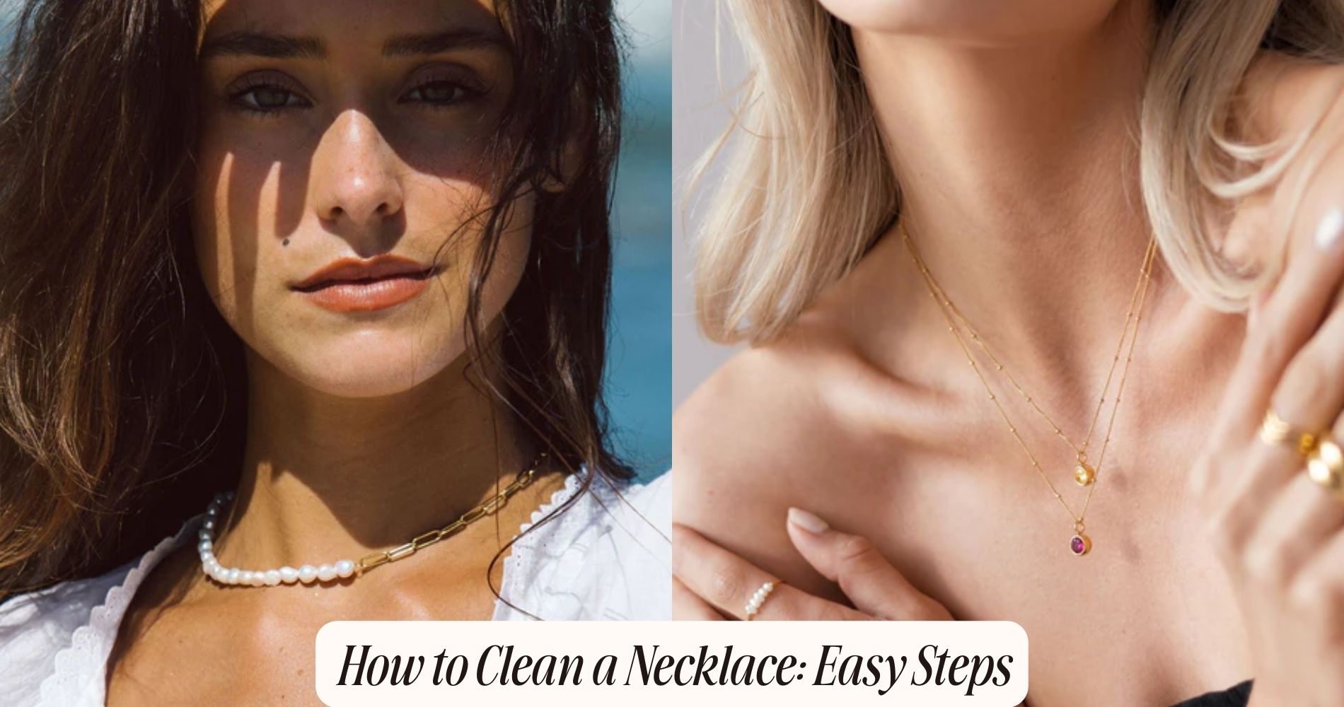 how to clean a necklace