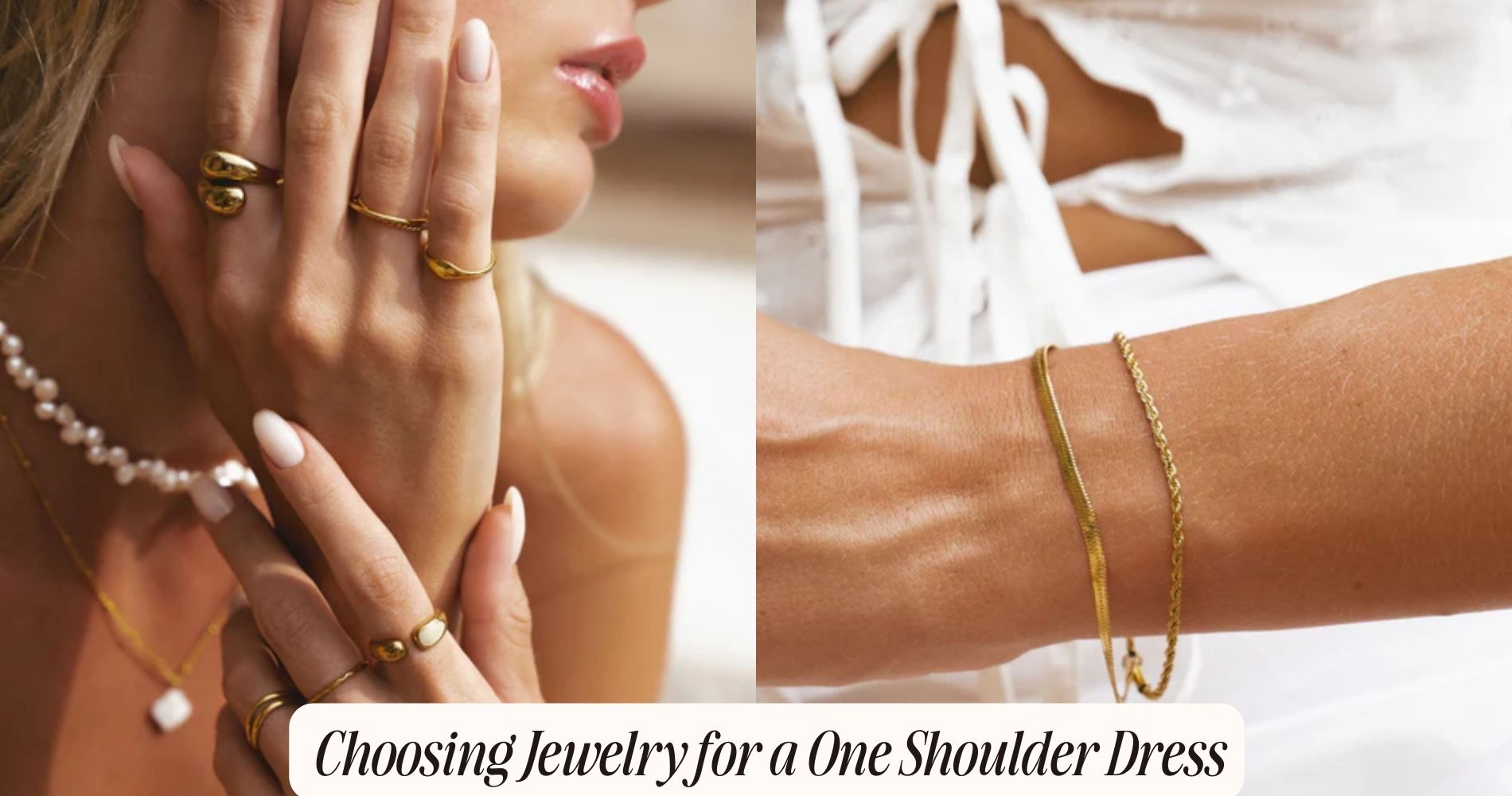 jewelry for one shoulder dress