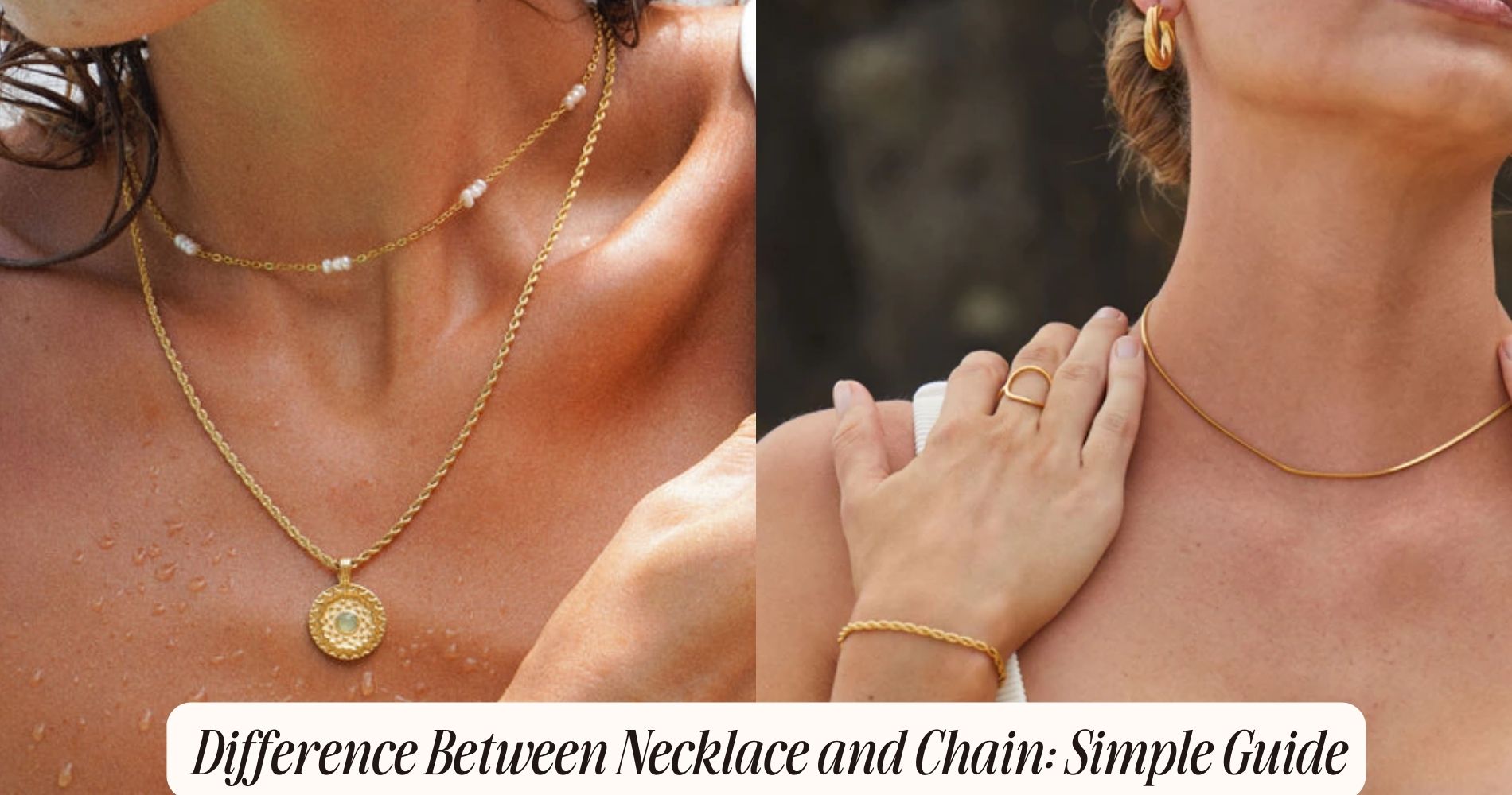 difference between necklace and chain