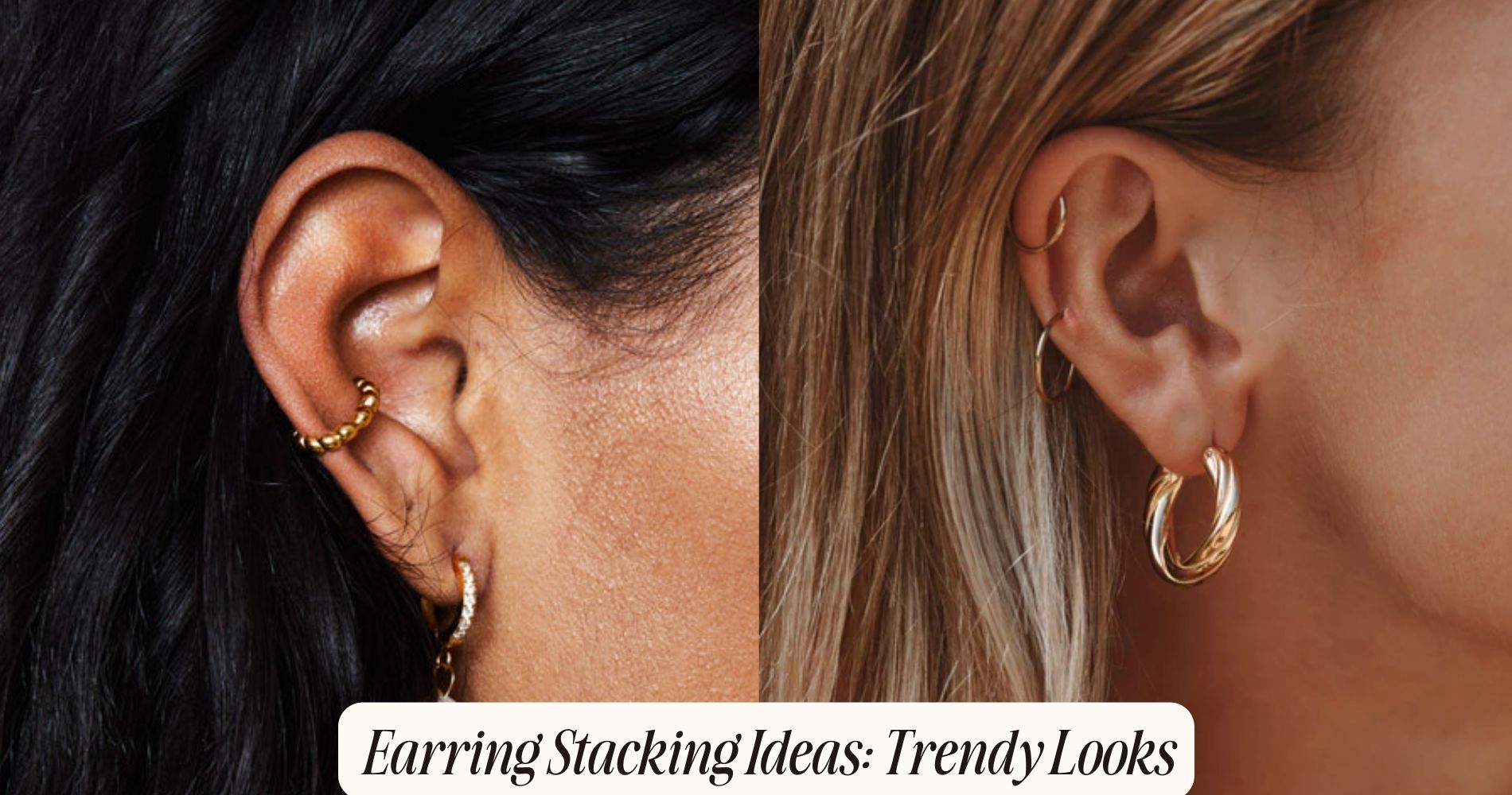 earring stacking ideas