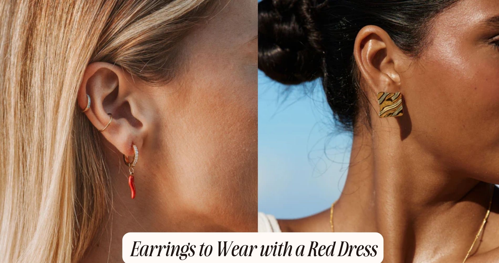 earrings to wear with red dress