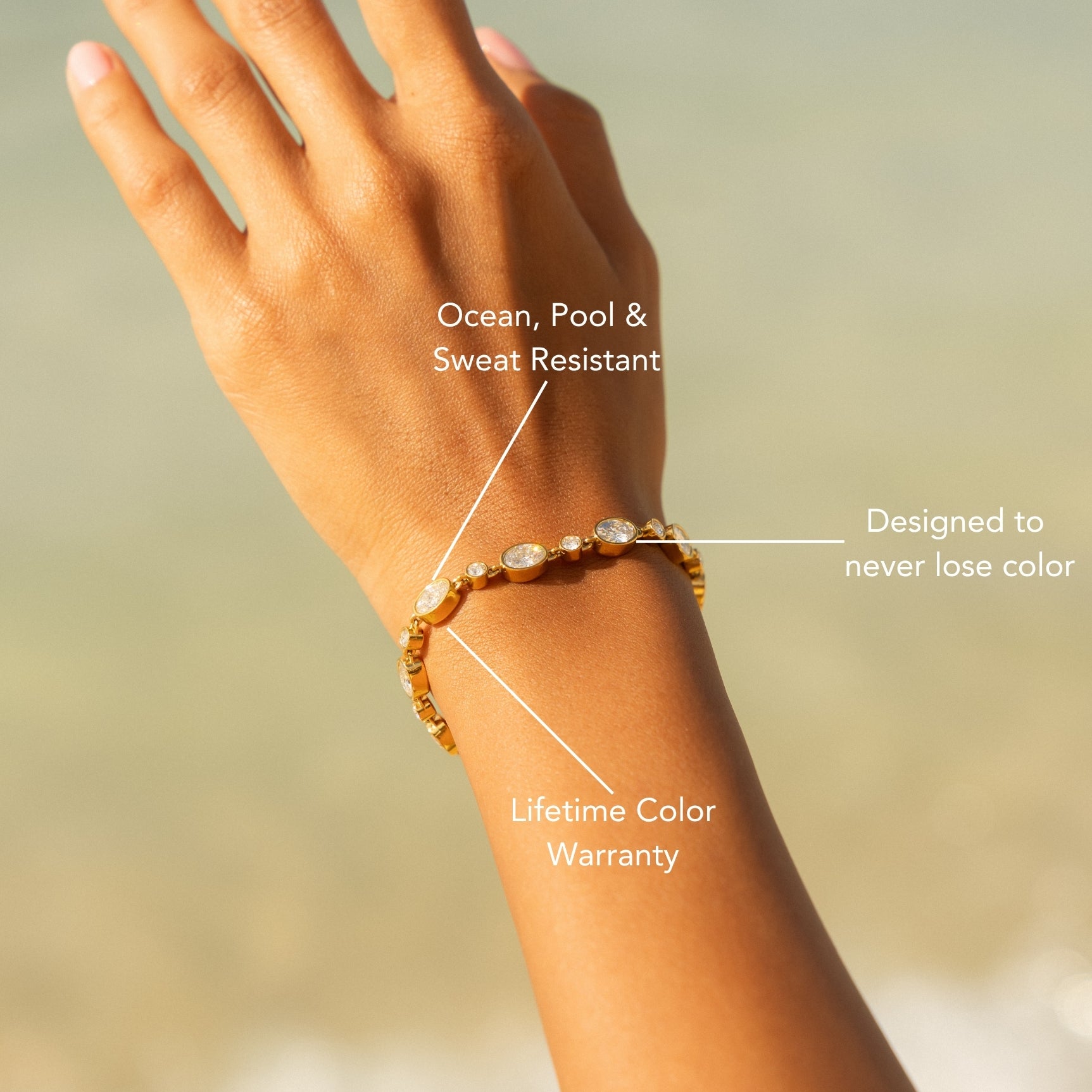 Aura Gold Chain Bracelet