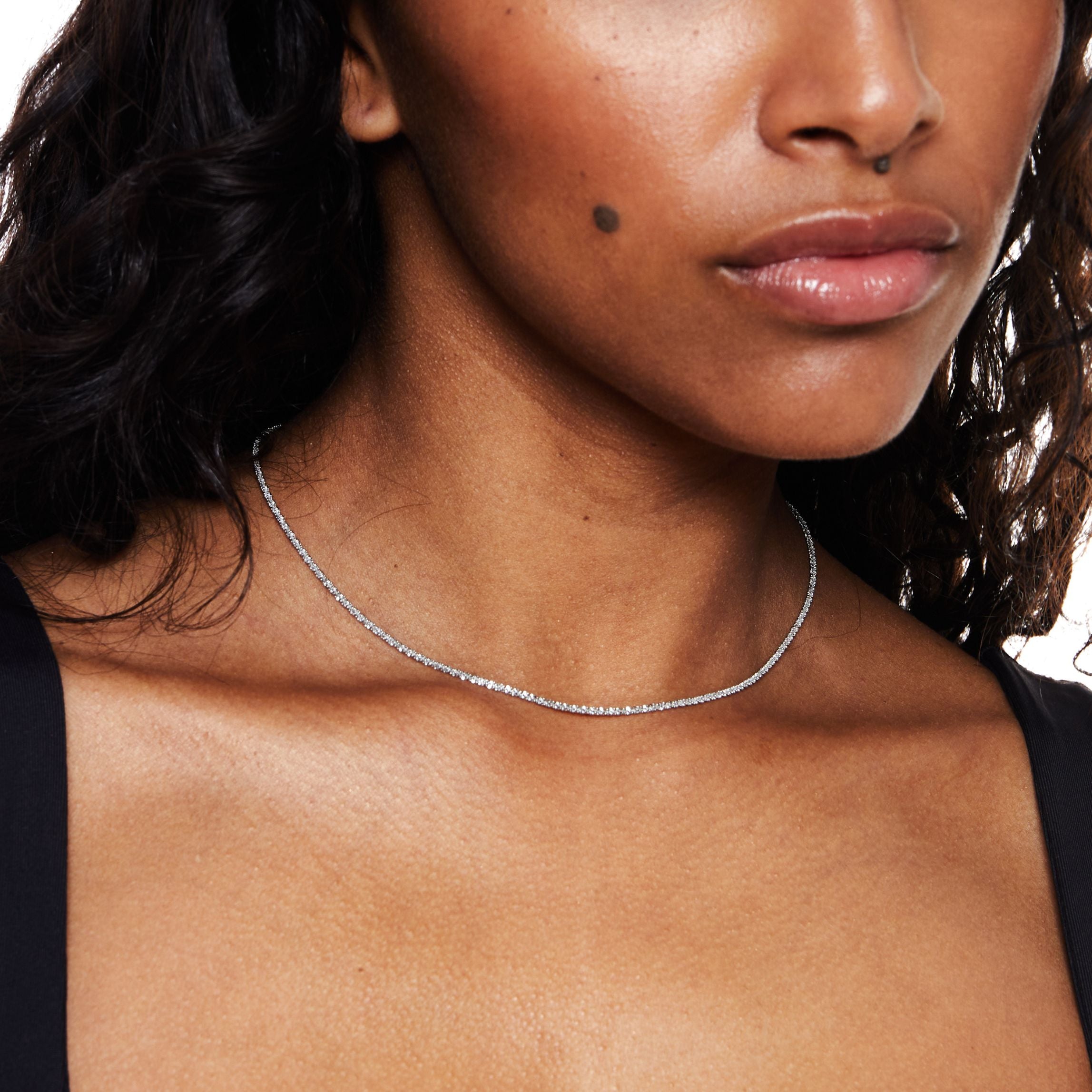 Dainty Silver Choker