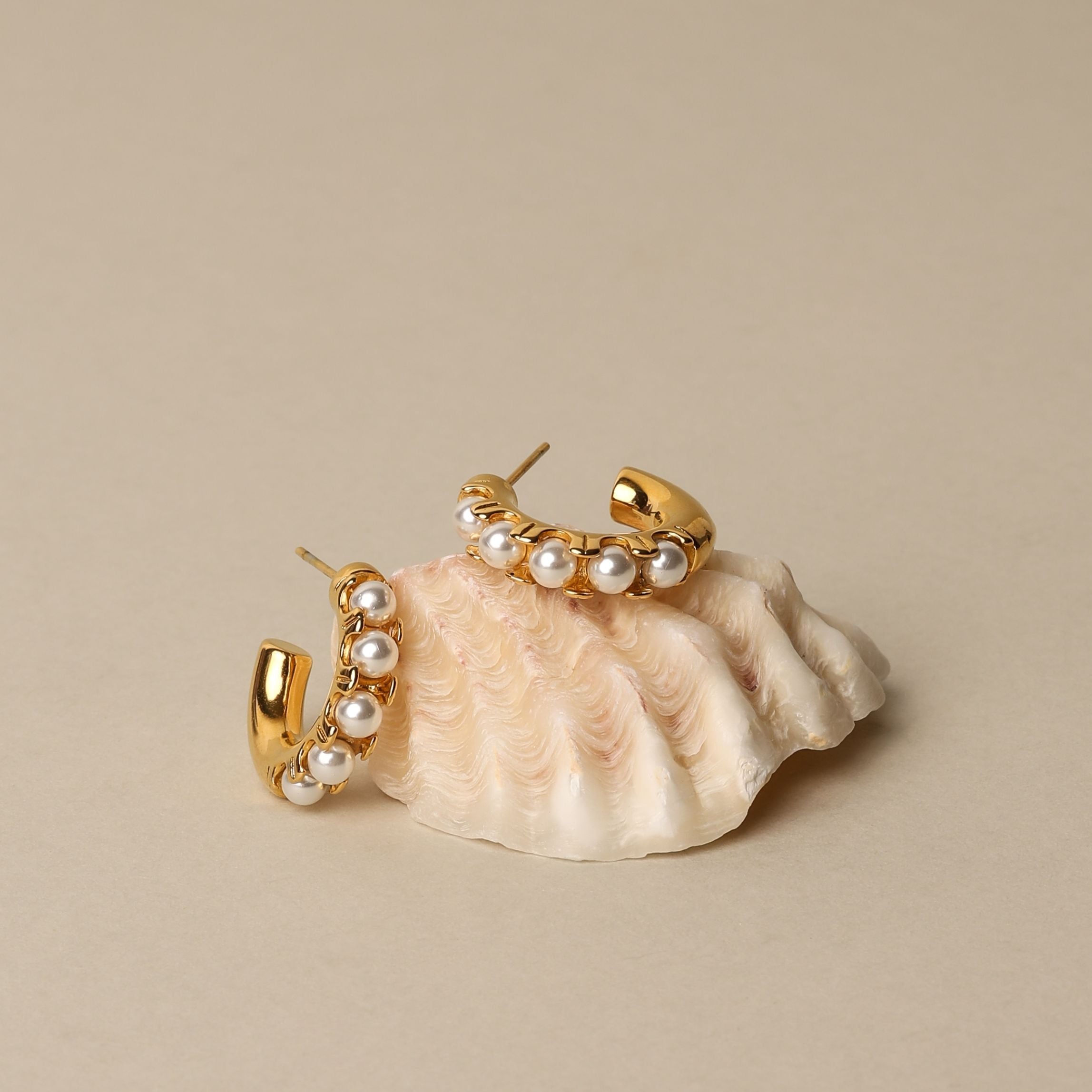 Gold Ocean Earrings