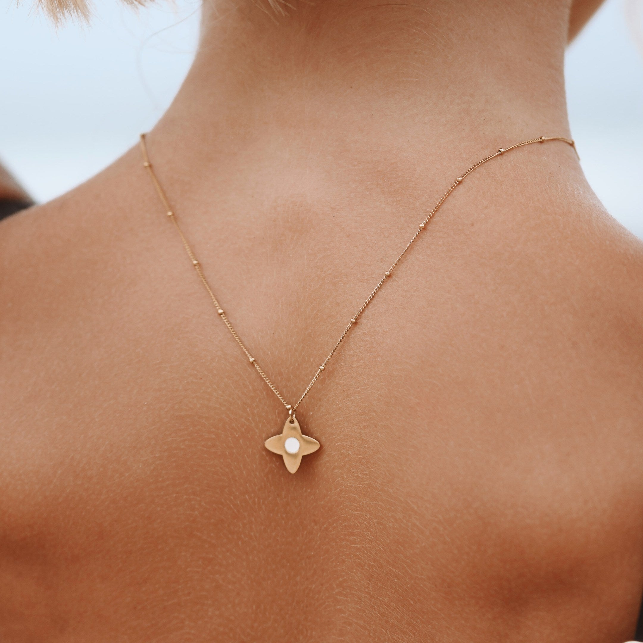 Gold Clover Necklace