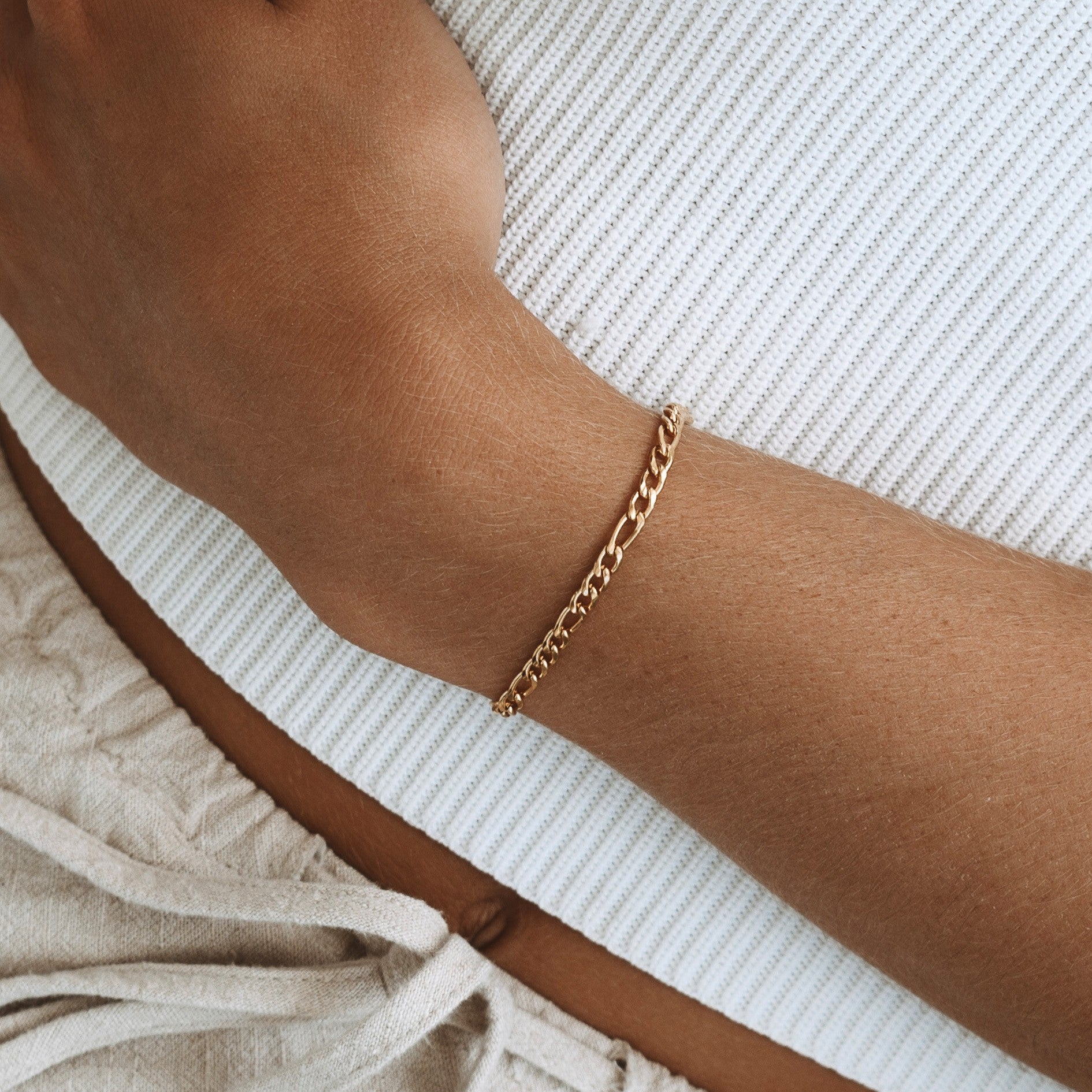 Gold Figaro Bracelet