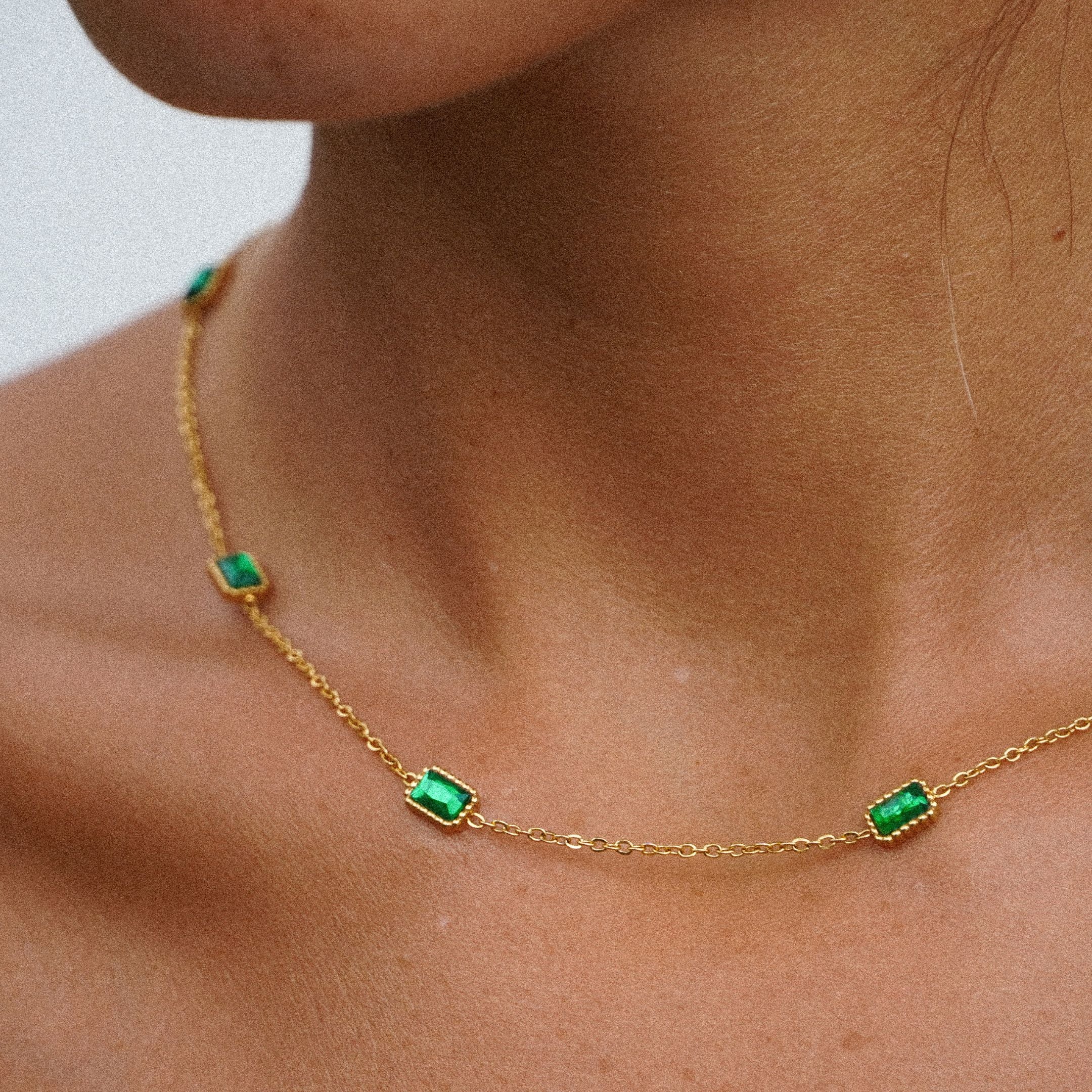 Green Emerald Choker