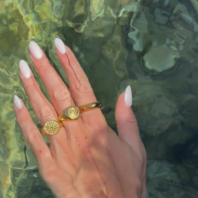 Golden sun ring