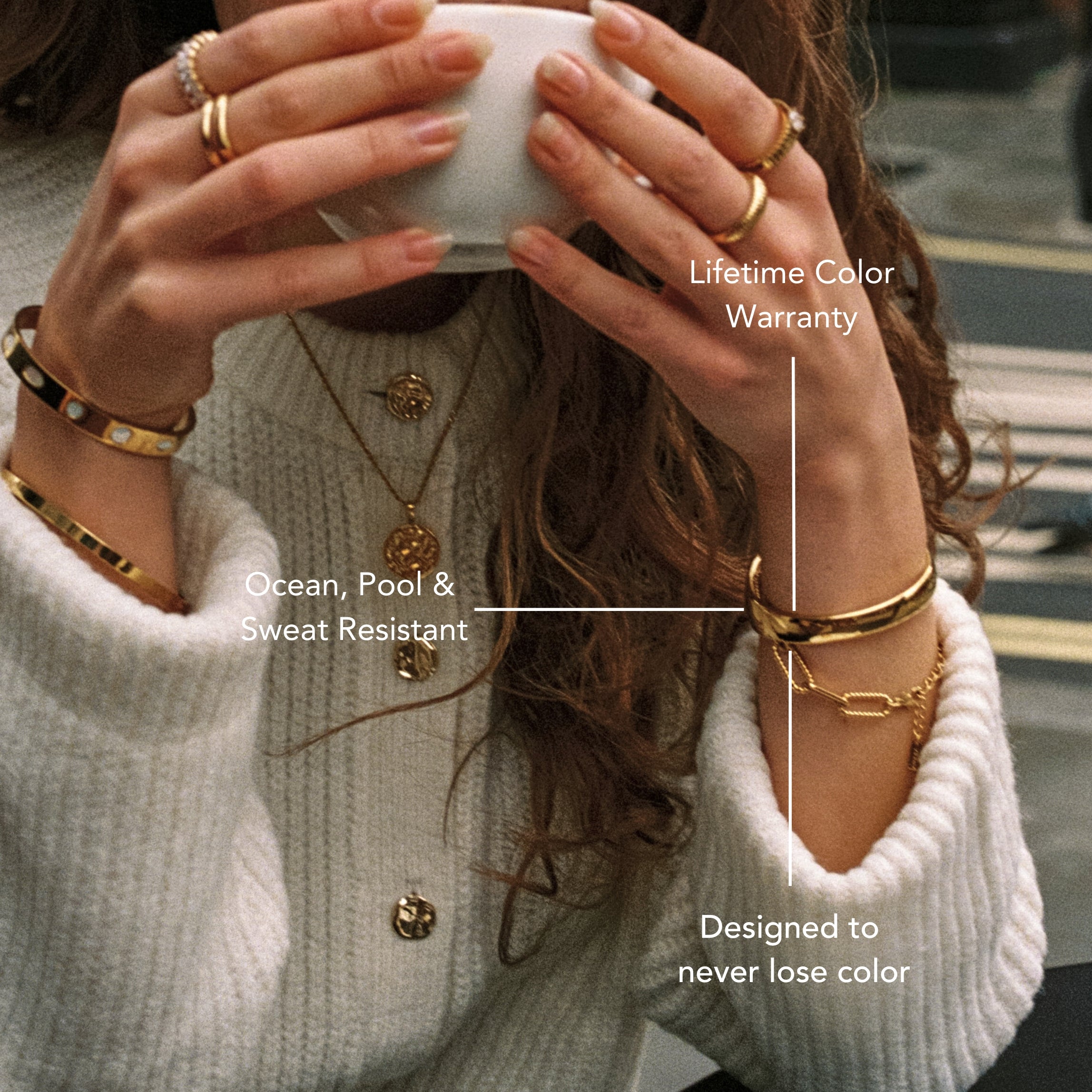 Sculptural Gold Cuff