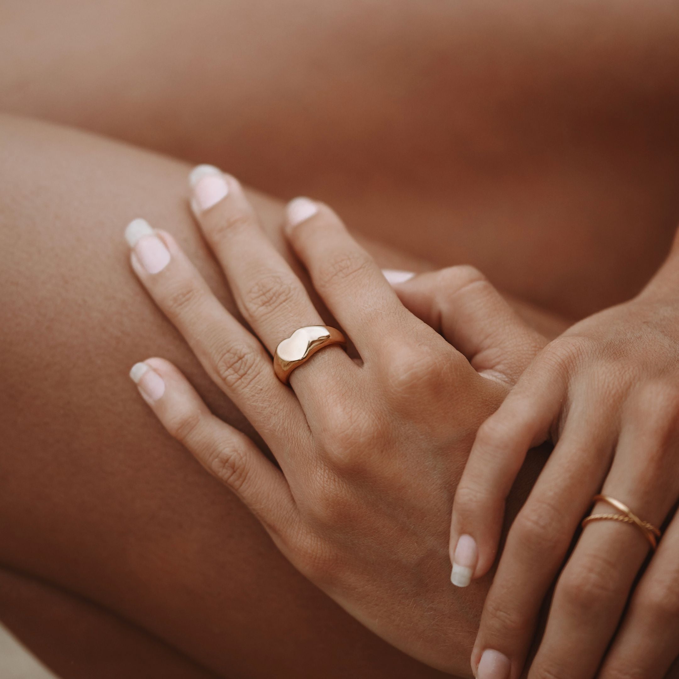 Signet Heart Ring