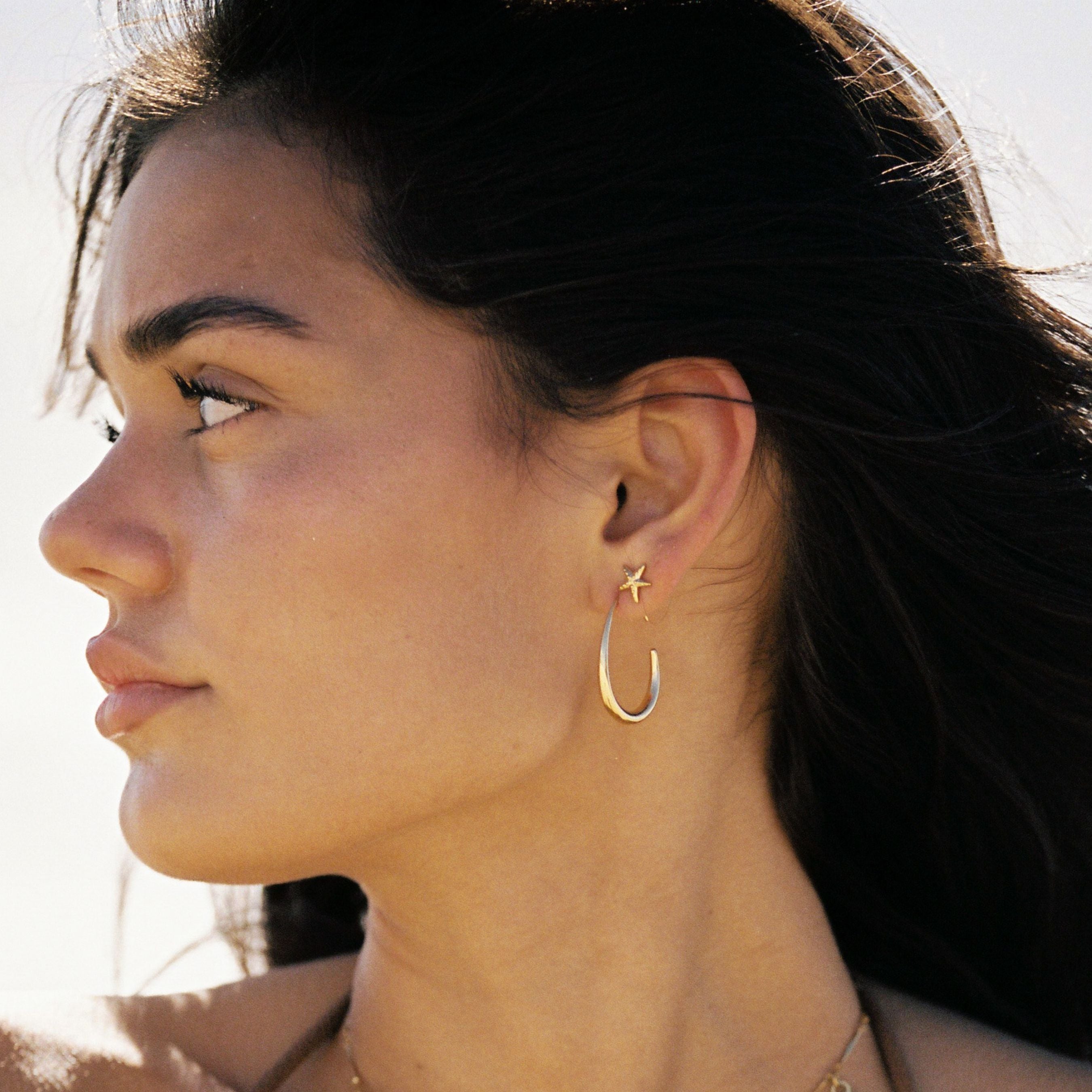 Thin Open Hoops
