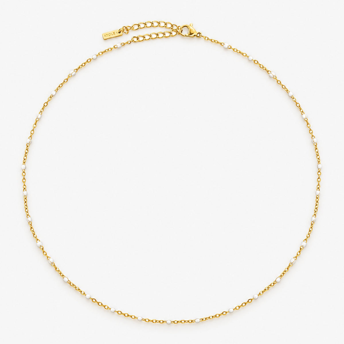 White Bead Choker