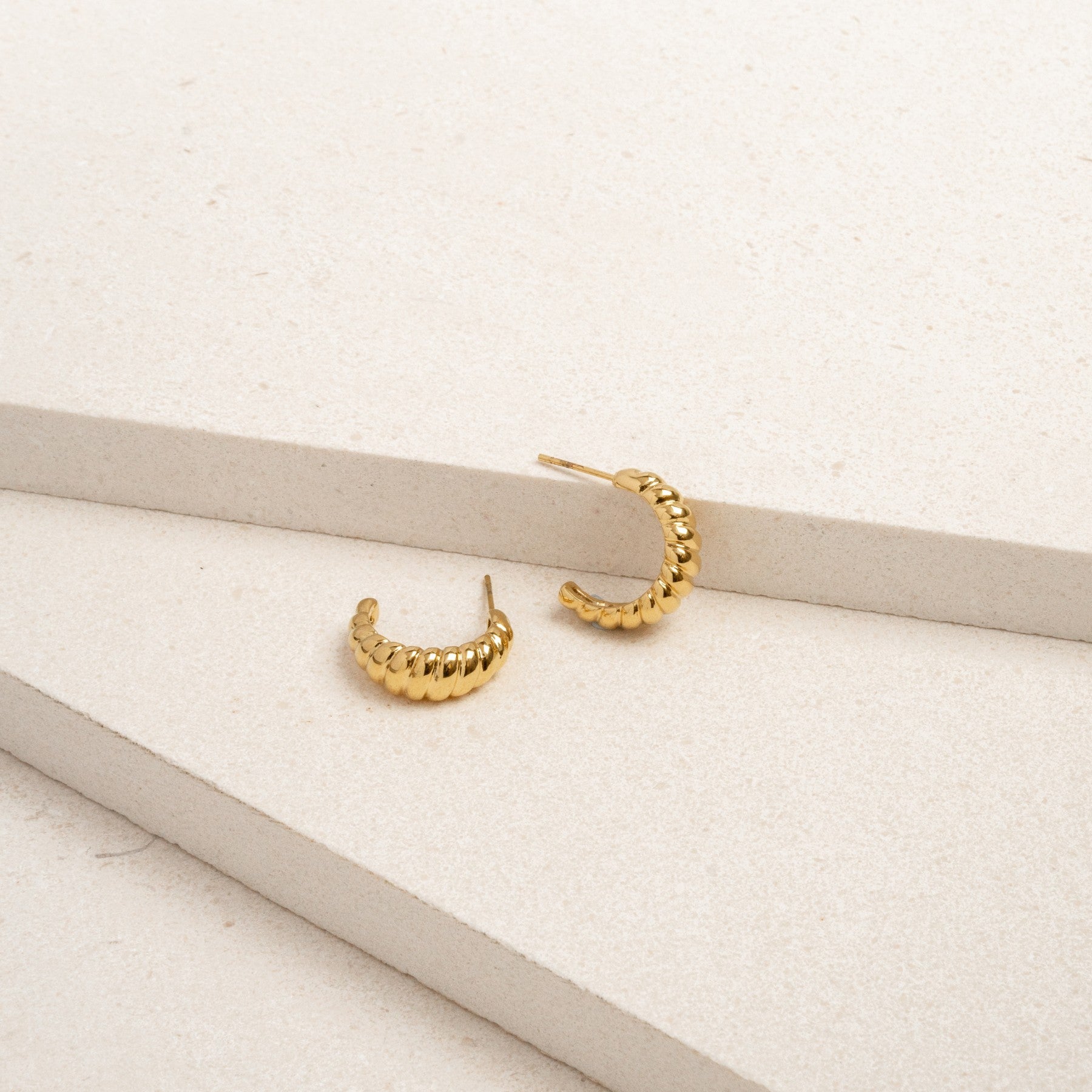 Gold Croissant earrings