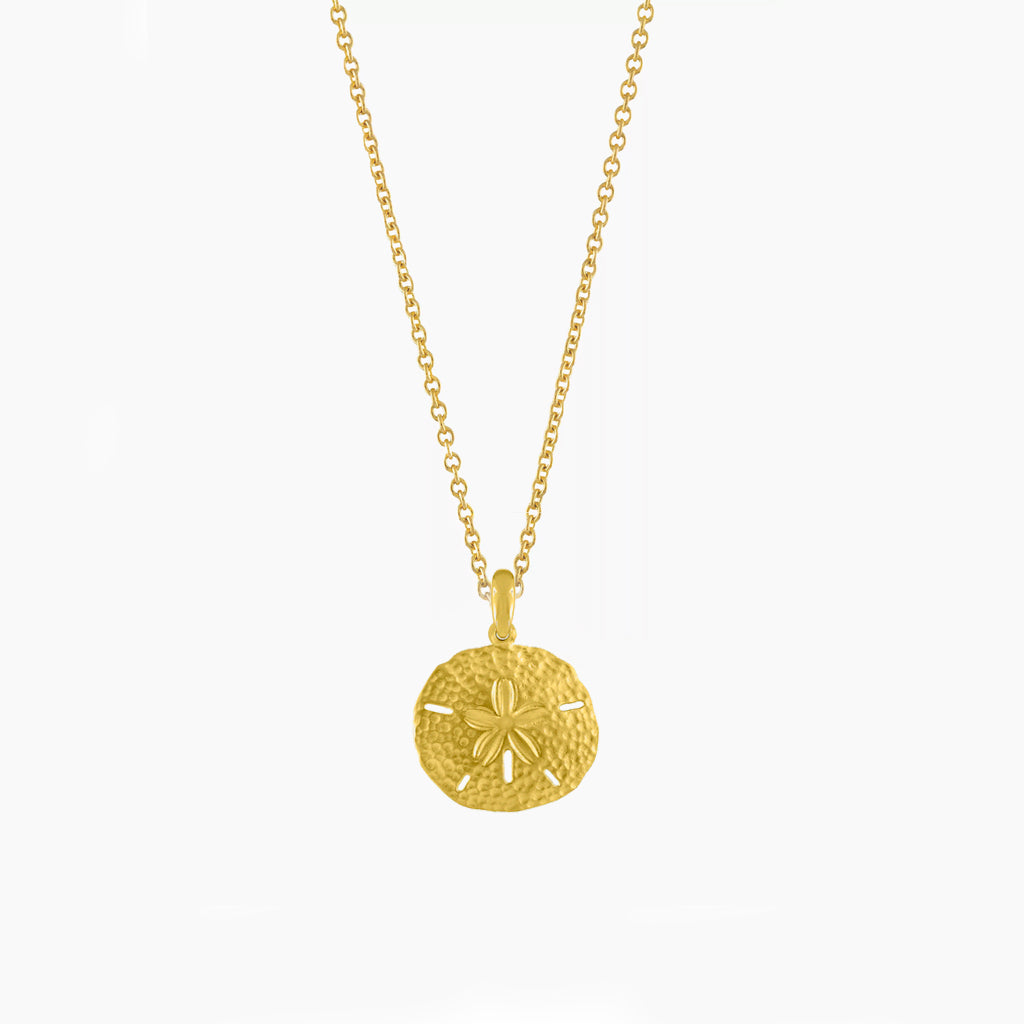 Gold Sand Dollar Necklace