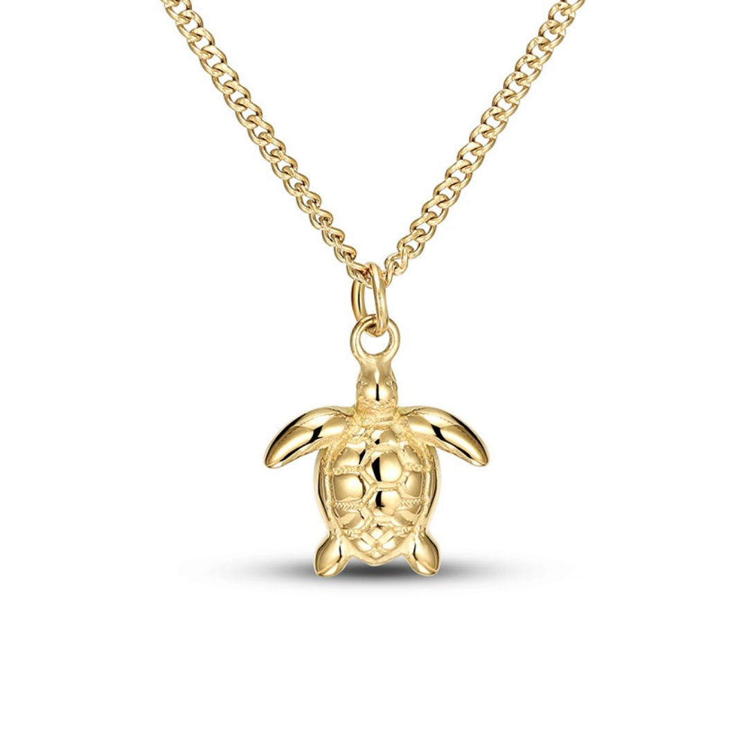 Gold Sea Turtle Necklace