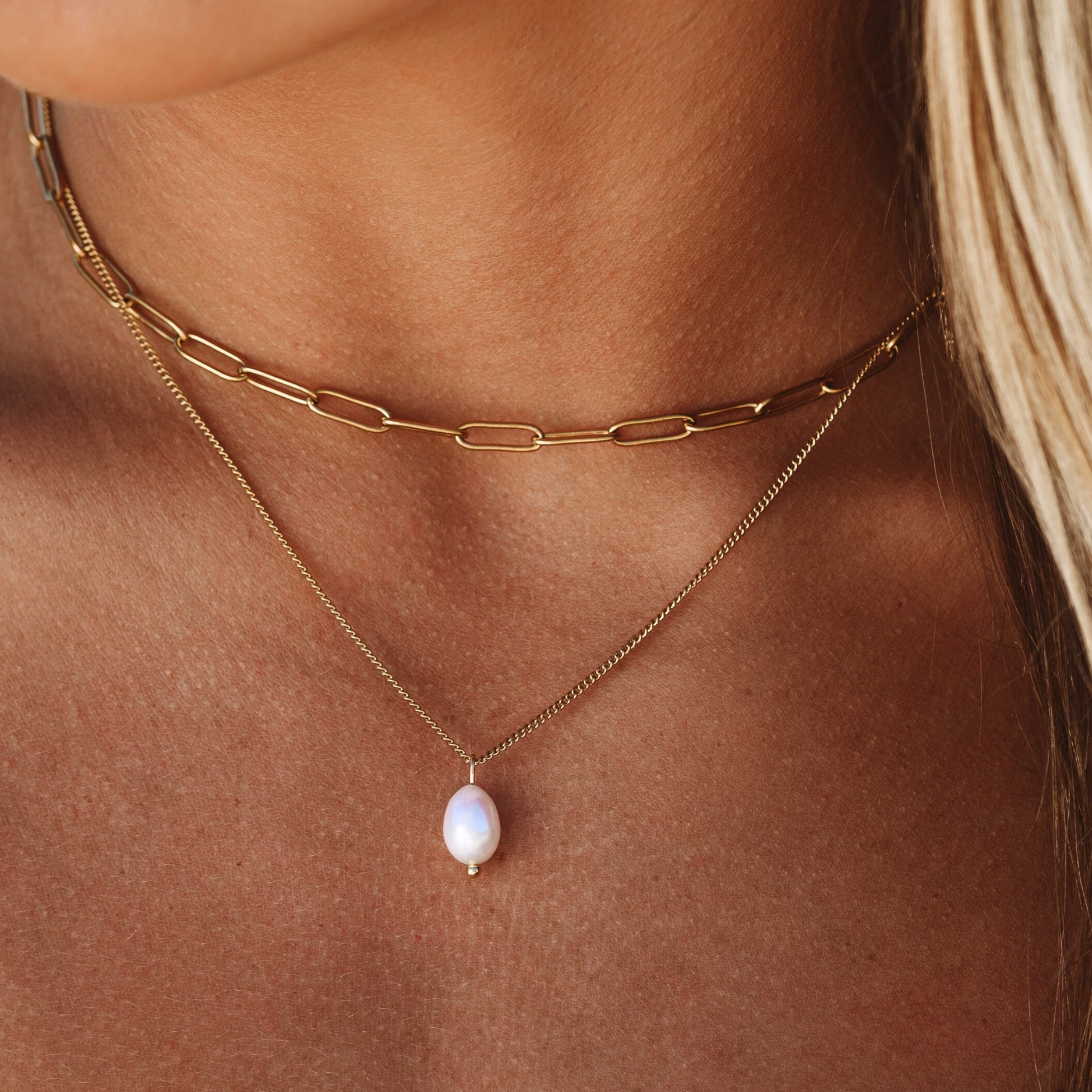 Layered Pearl Necklace