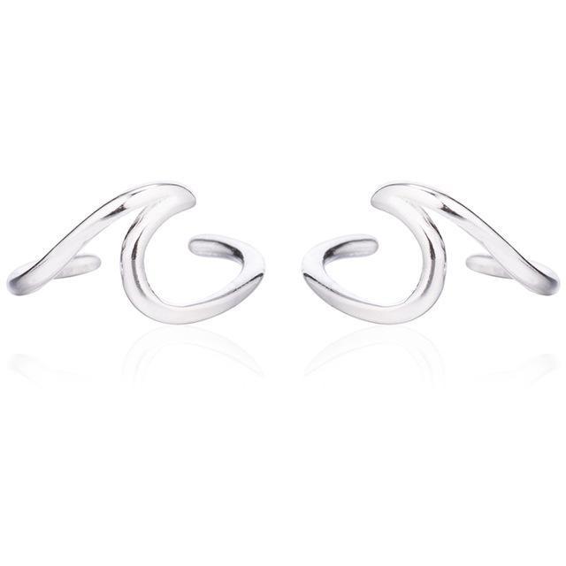 Ocean Wave Ear Cuff-Atolea Jewelry (5604087070888)